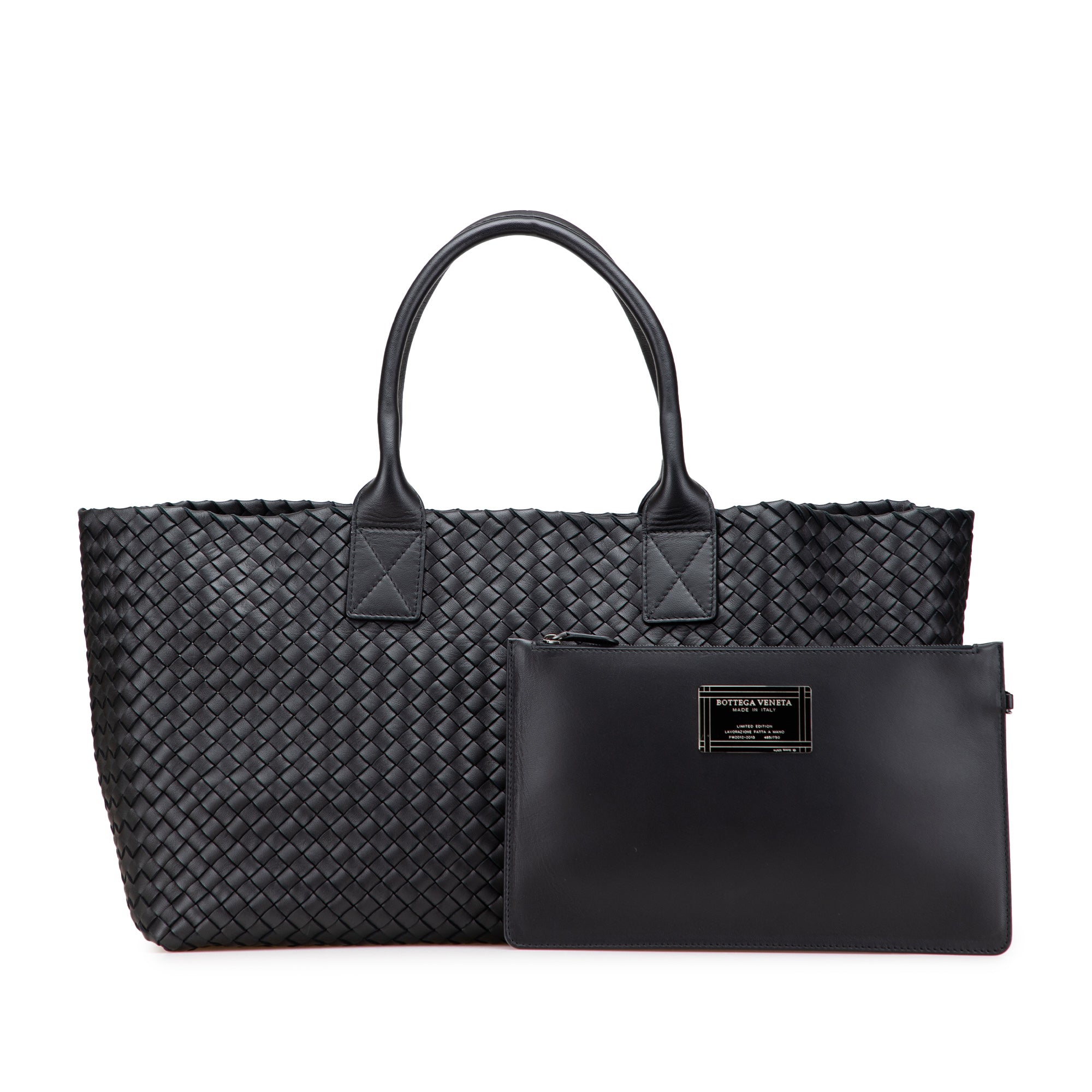 Bottega Veneta Medium Lambskin Intreccio Cabat Tote - image 10