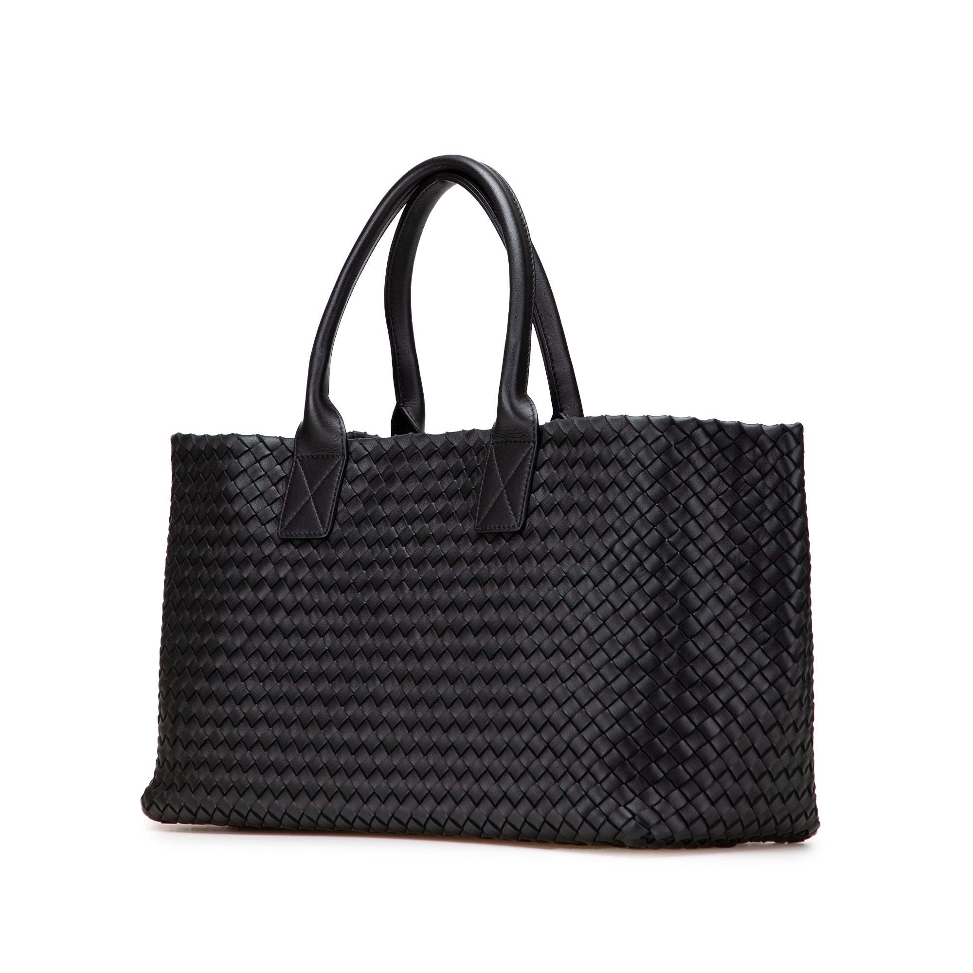 Bottega Veneta Medium Lambskin Intreccio Cabat Tote - image 2