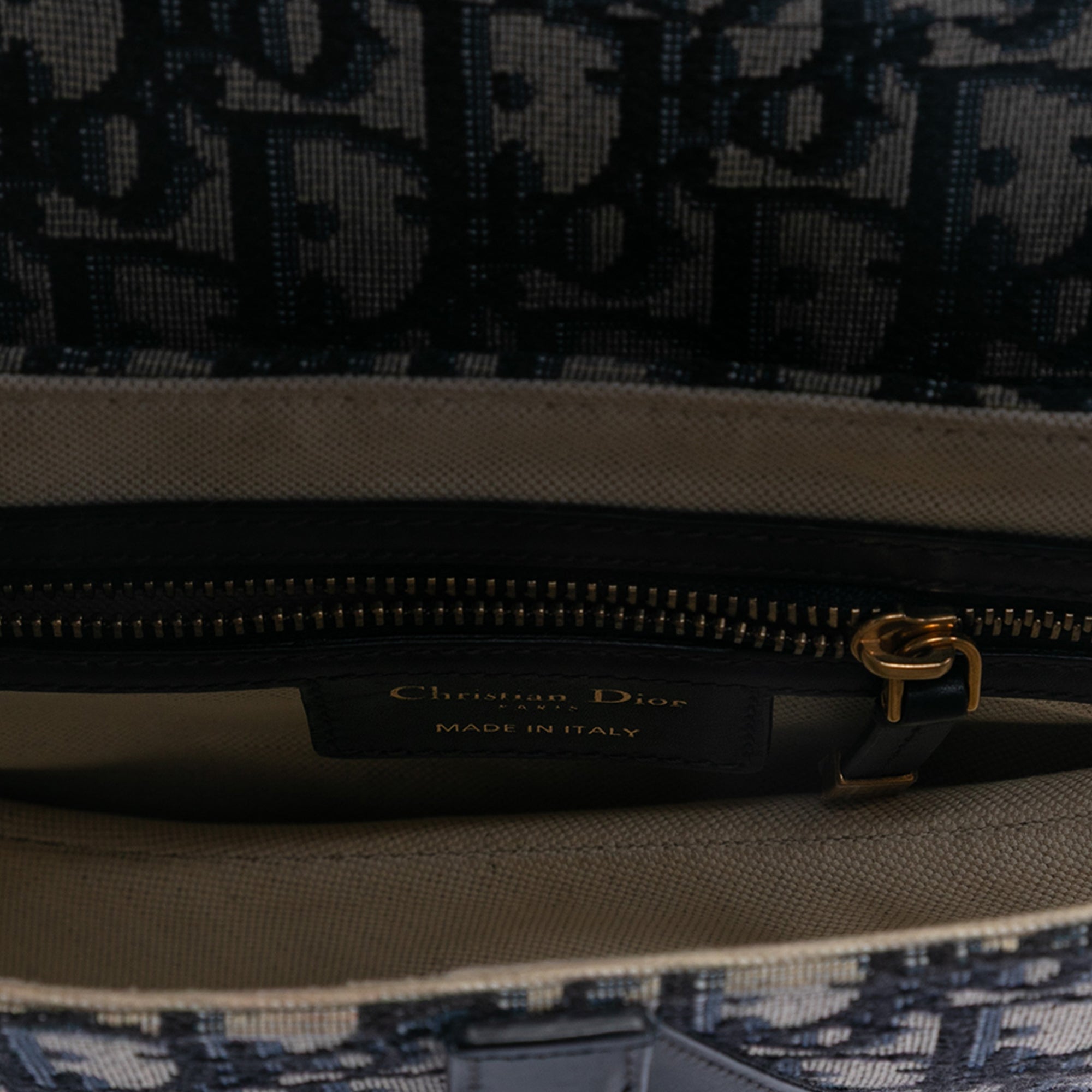 Dior Oblique Canvas Saddle Bag - image 4
