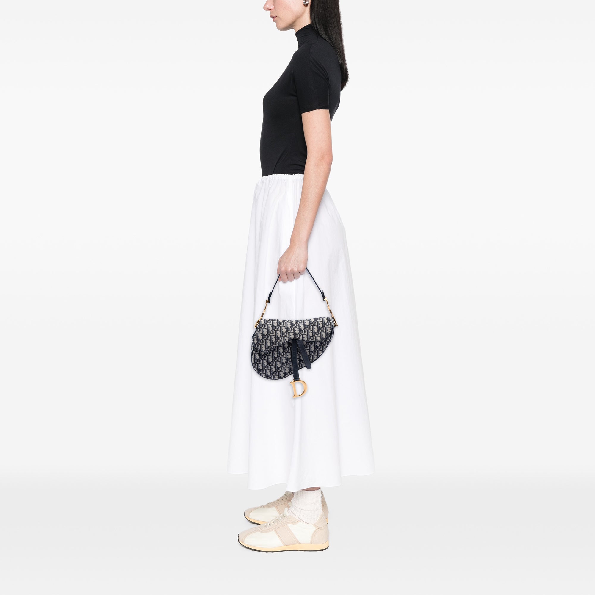 Dior Oblique Canvas Saddle Bag - image 7