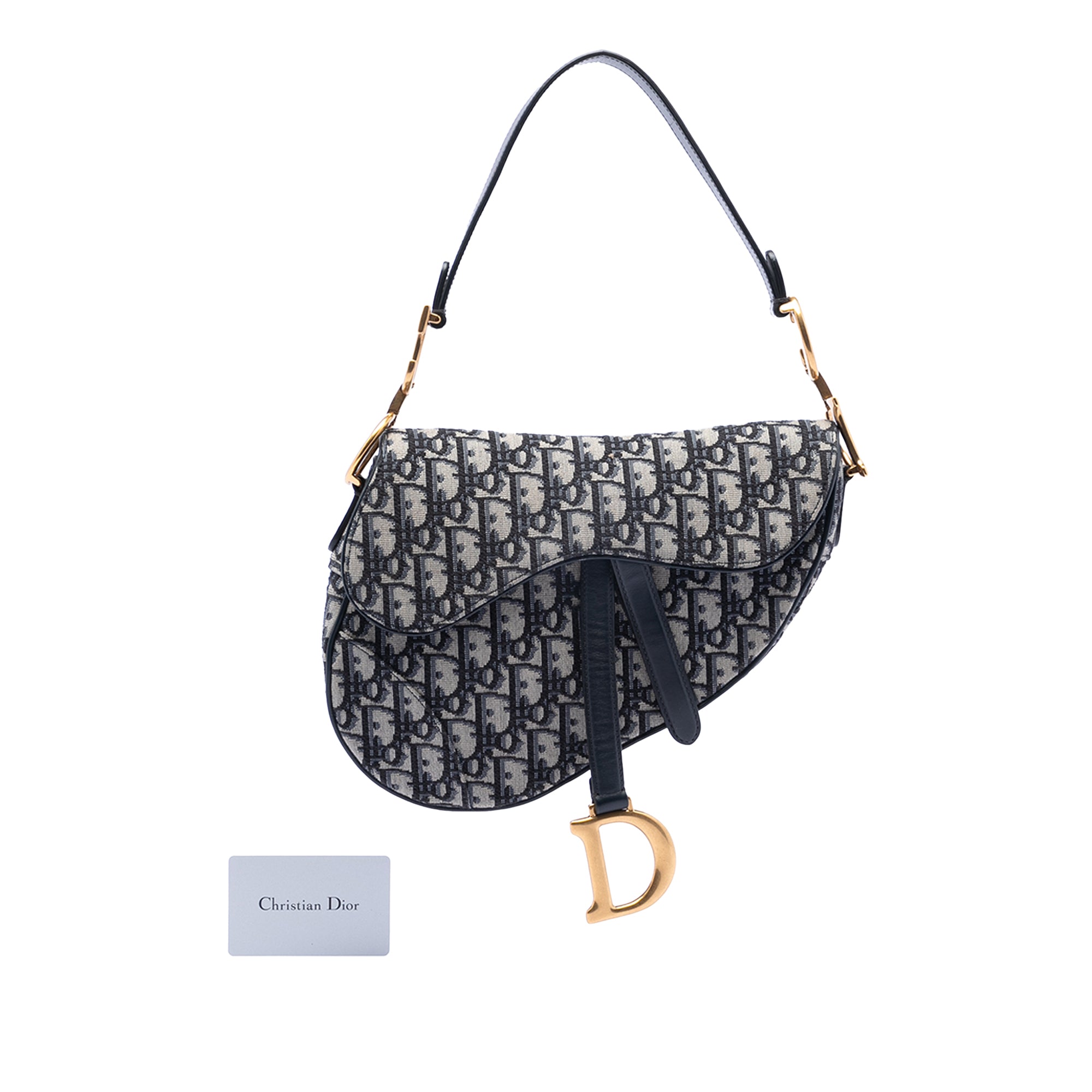 Dior Oblique Canvas Saddle Bag - image 8