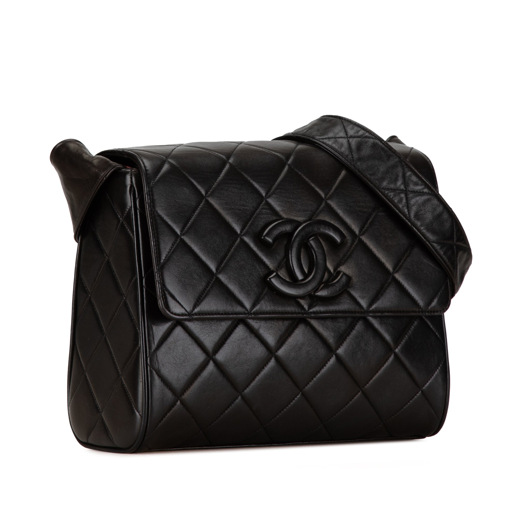 Chanel CC Quilted Lambskin Flap - image 2