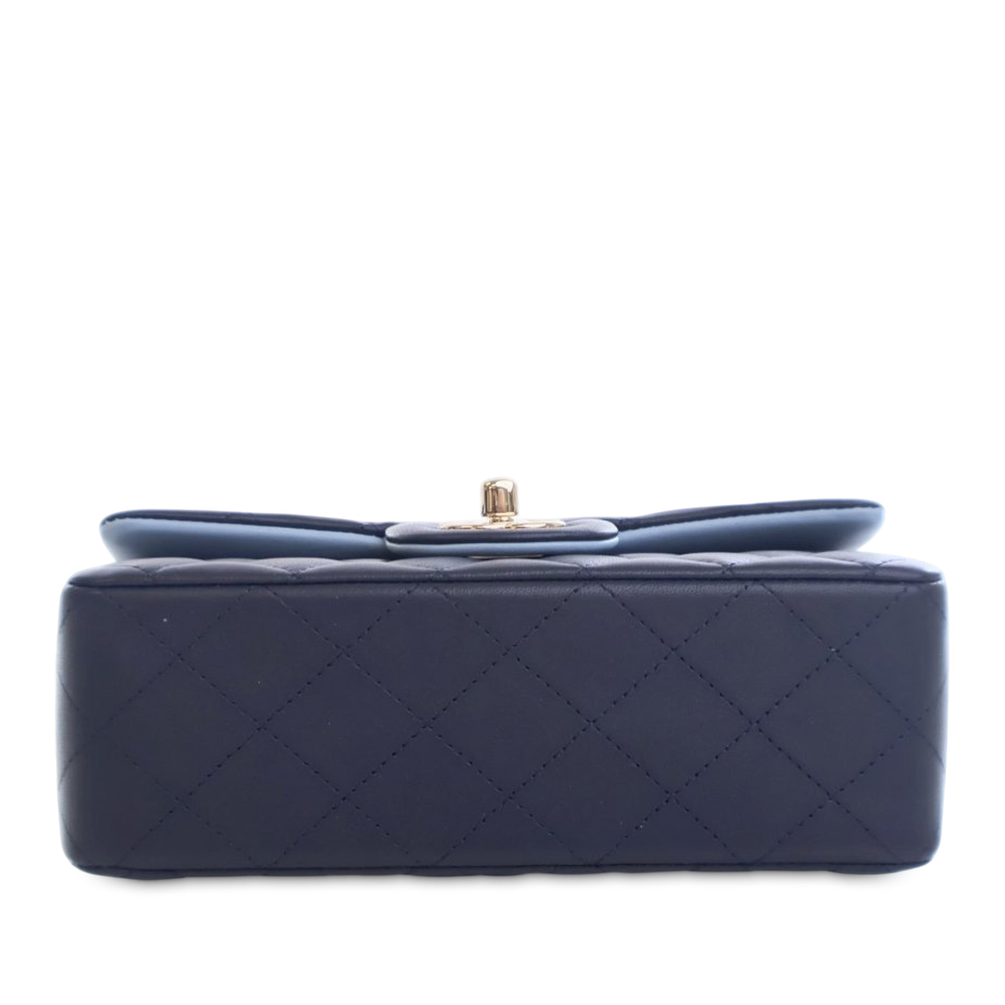 Chanel Mini Rectangular Lambskin Top Handle Flap - image 4
