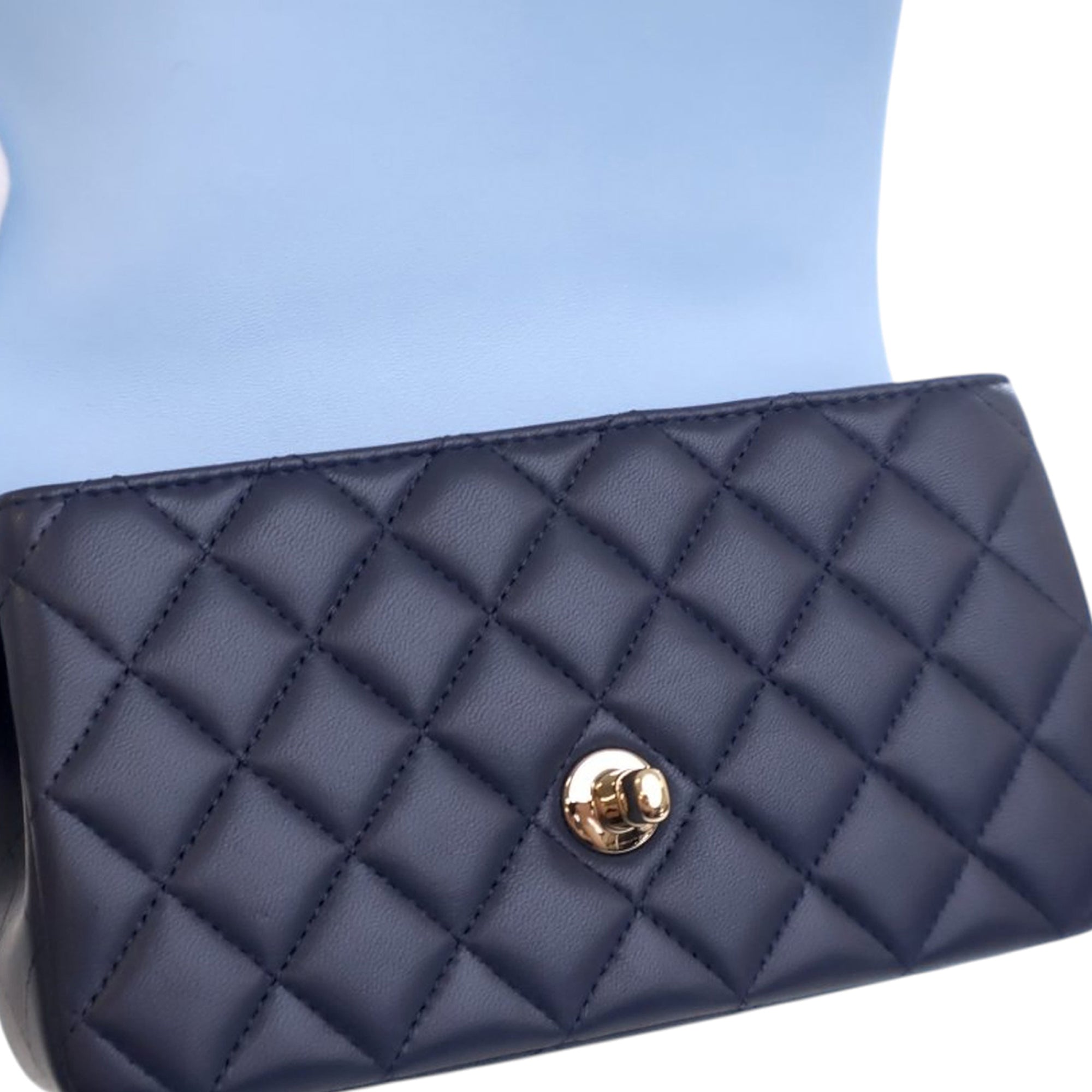 Chanel Mini Rectangular Lambskin Top Handle Flap - image 6