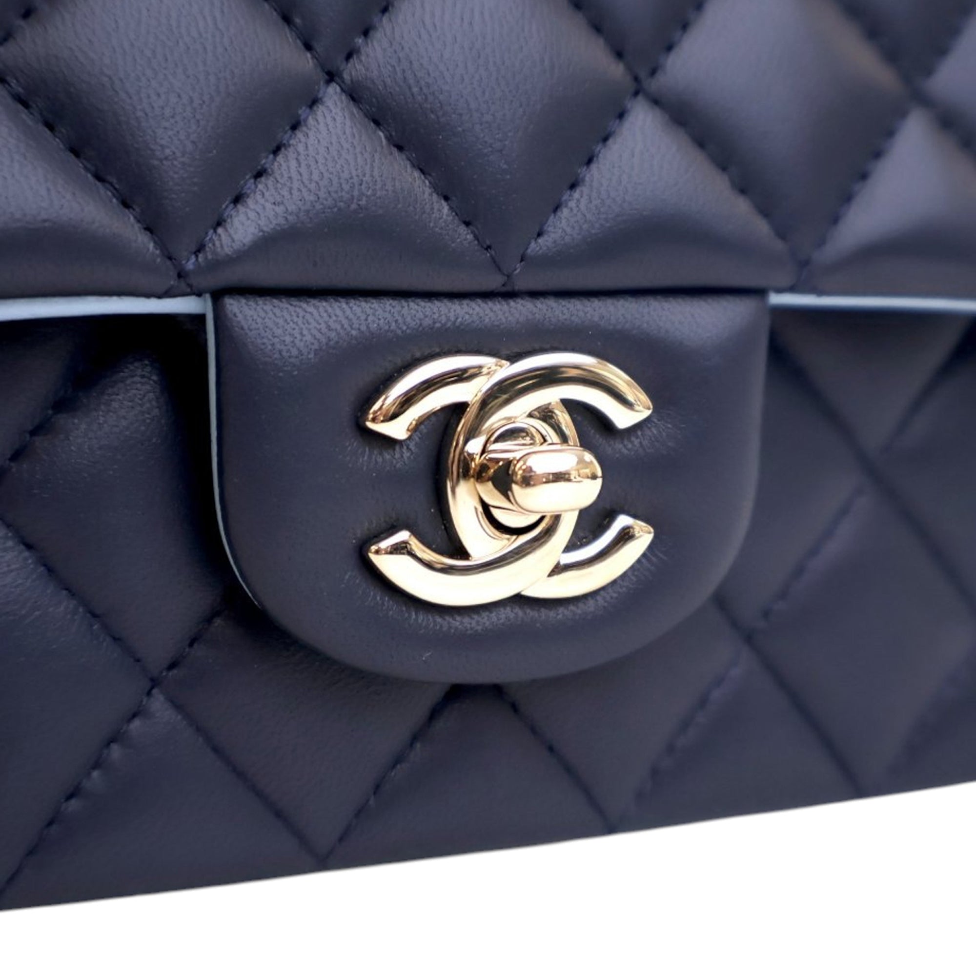 Chanel Mini Rectangular Lambskin Top Handle Flap - image 8