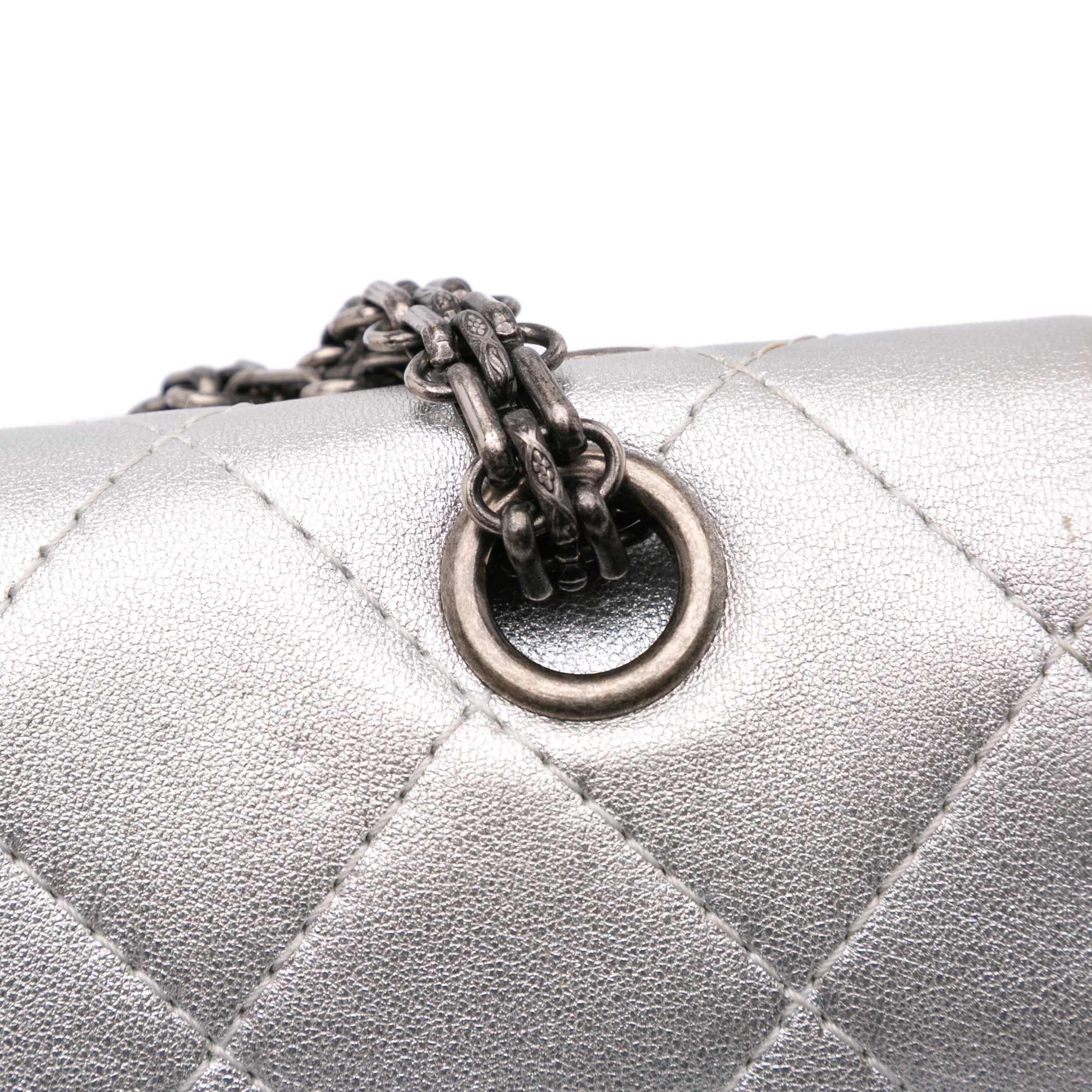 Chanel Reissue 2.55 Metallic Lambskin Double Flap 227 - image 8