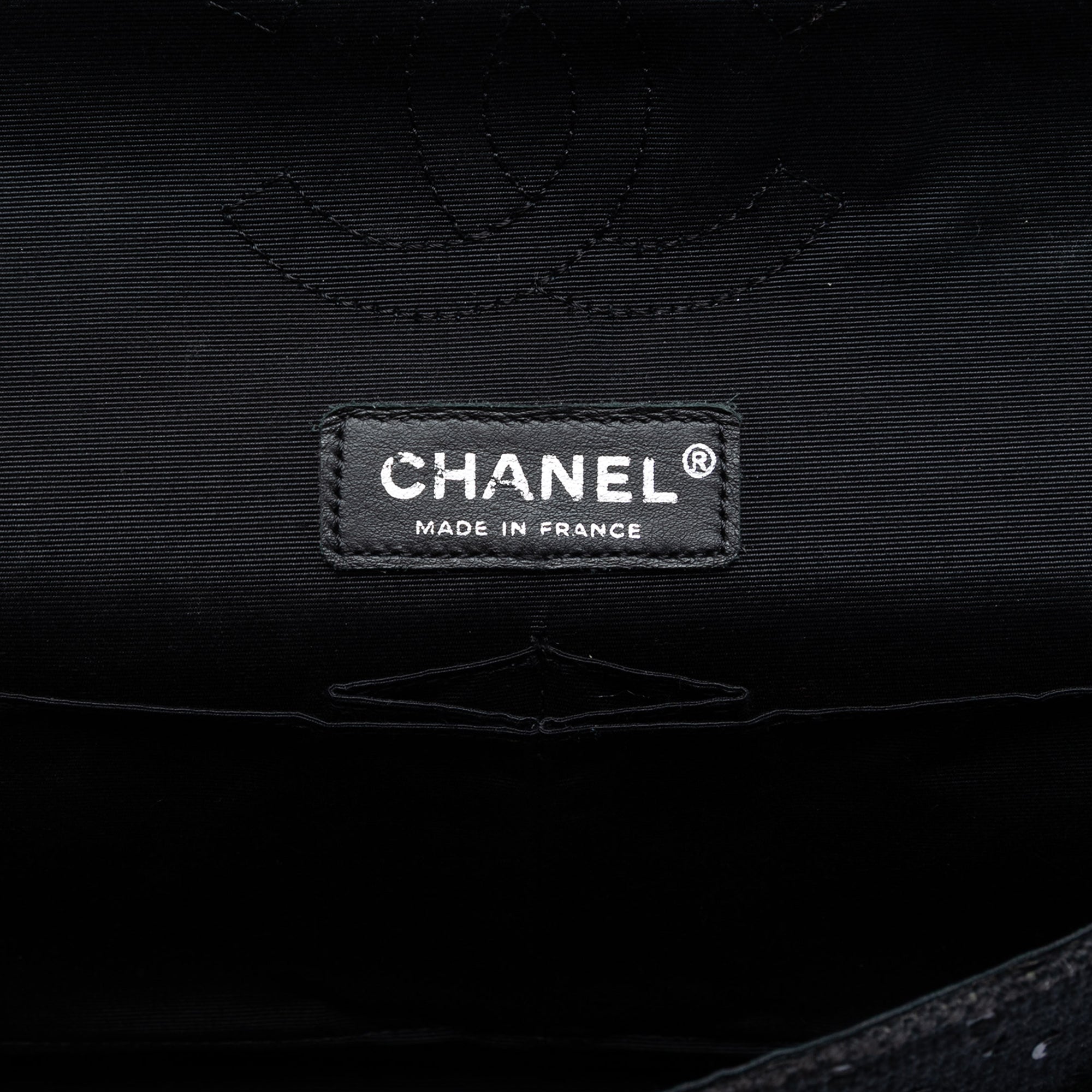 Chanel Medium Classic Tweed Sequin Double Flap - image 5