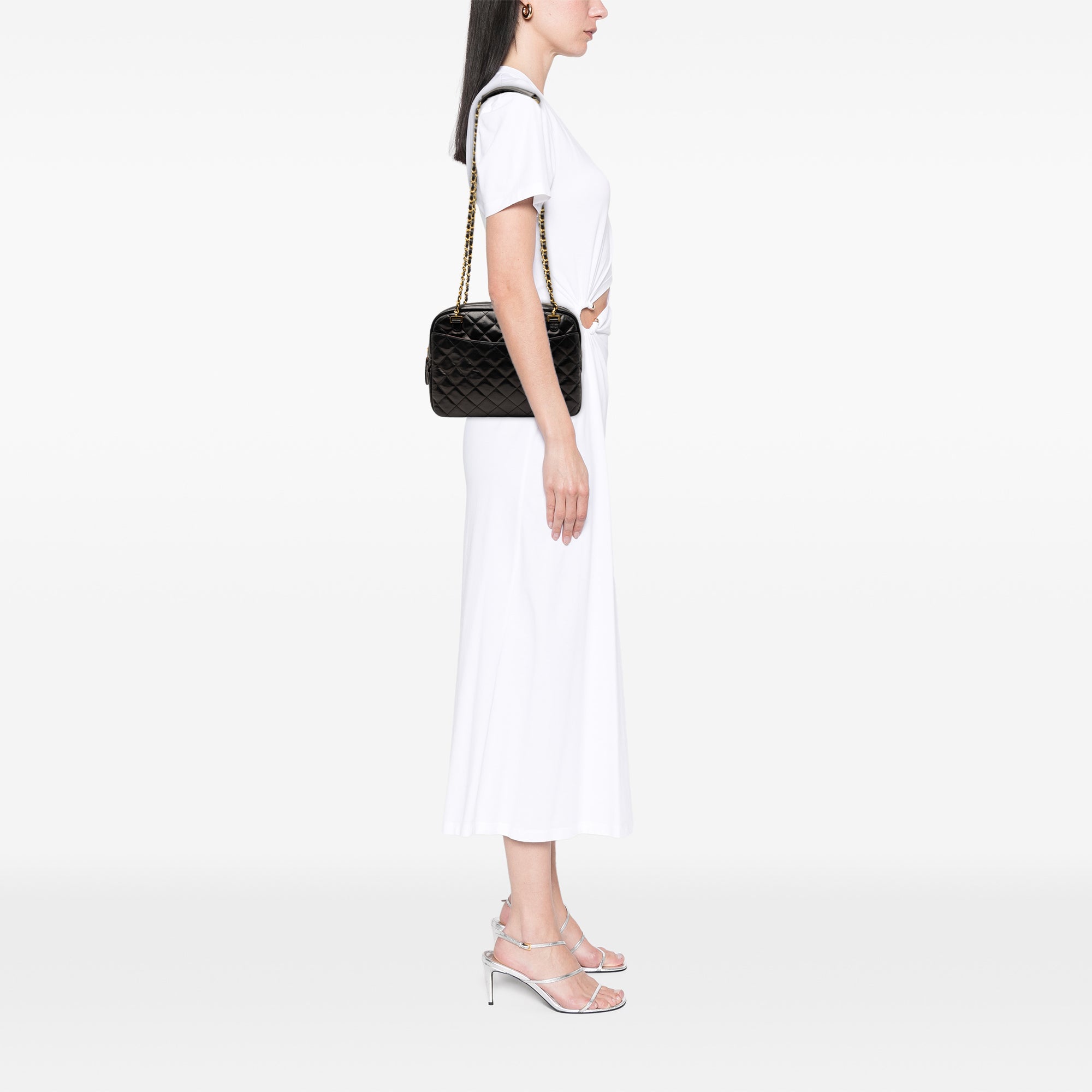 Chanel CC Quilted Lambskin Chain Camera Bag - image 7