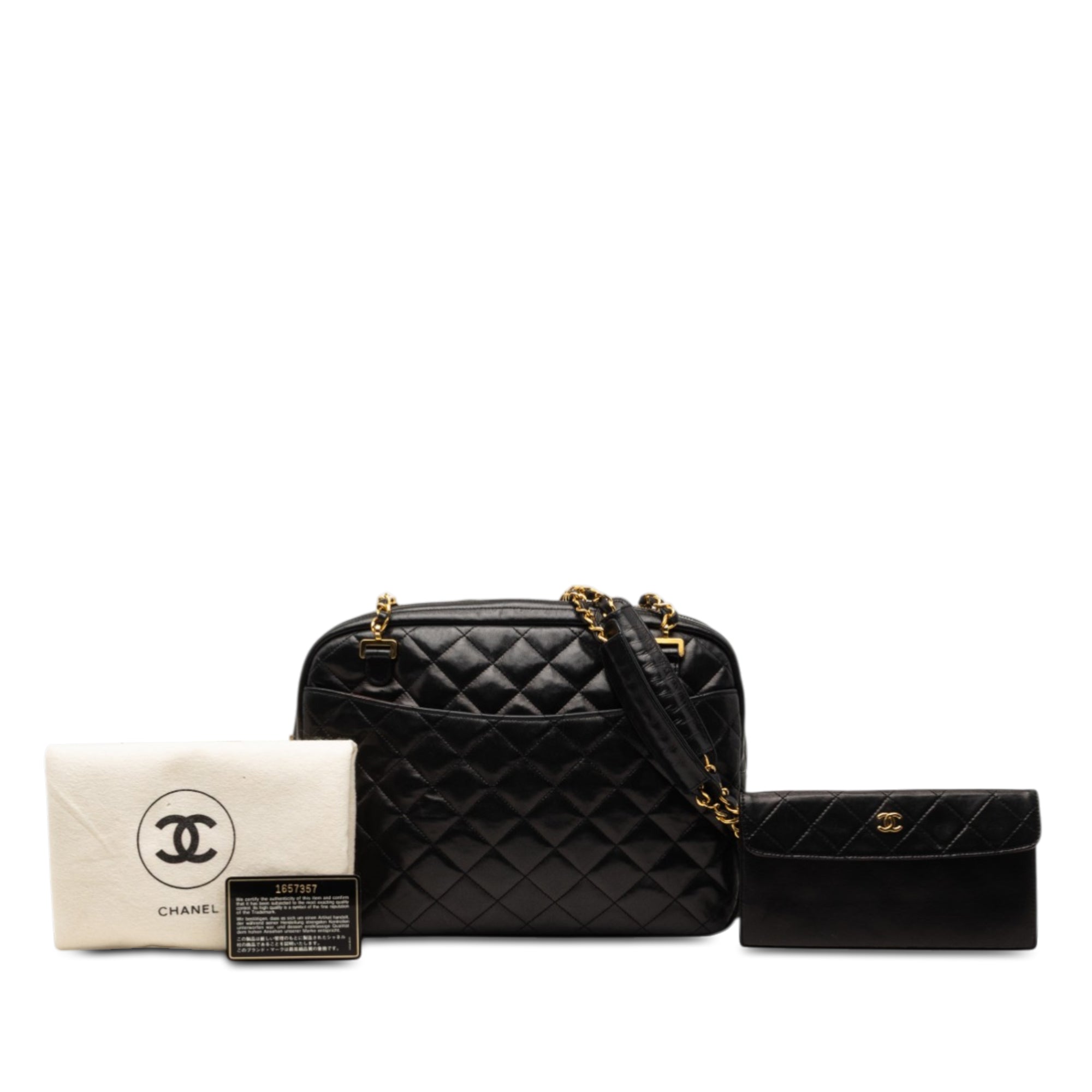Chanel CC Quilted Lambskin Chain Camera Bag - image 8
