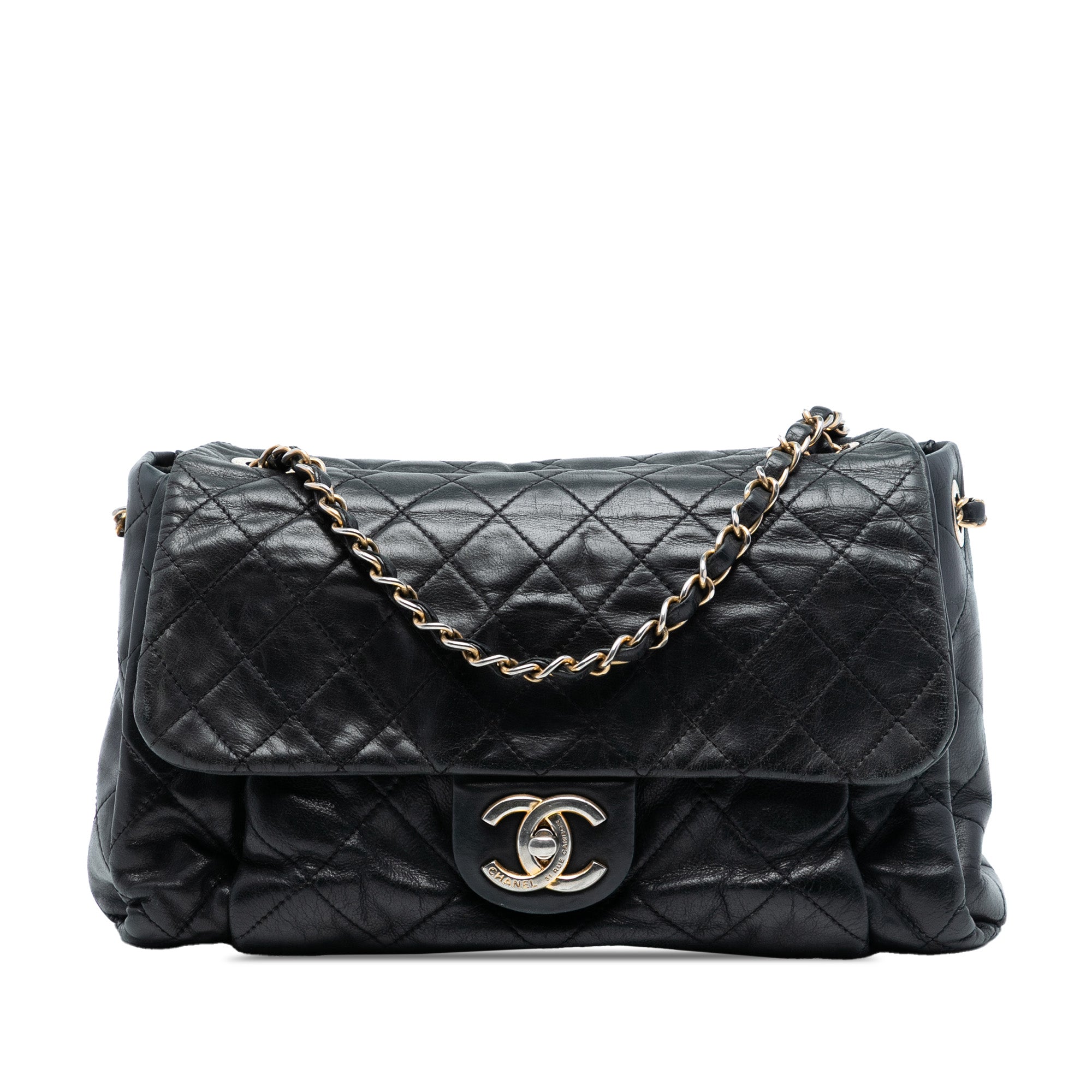 Chanel Large Aged Calfskin Chic Quilt Flap - image 1