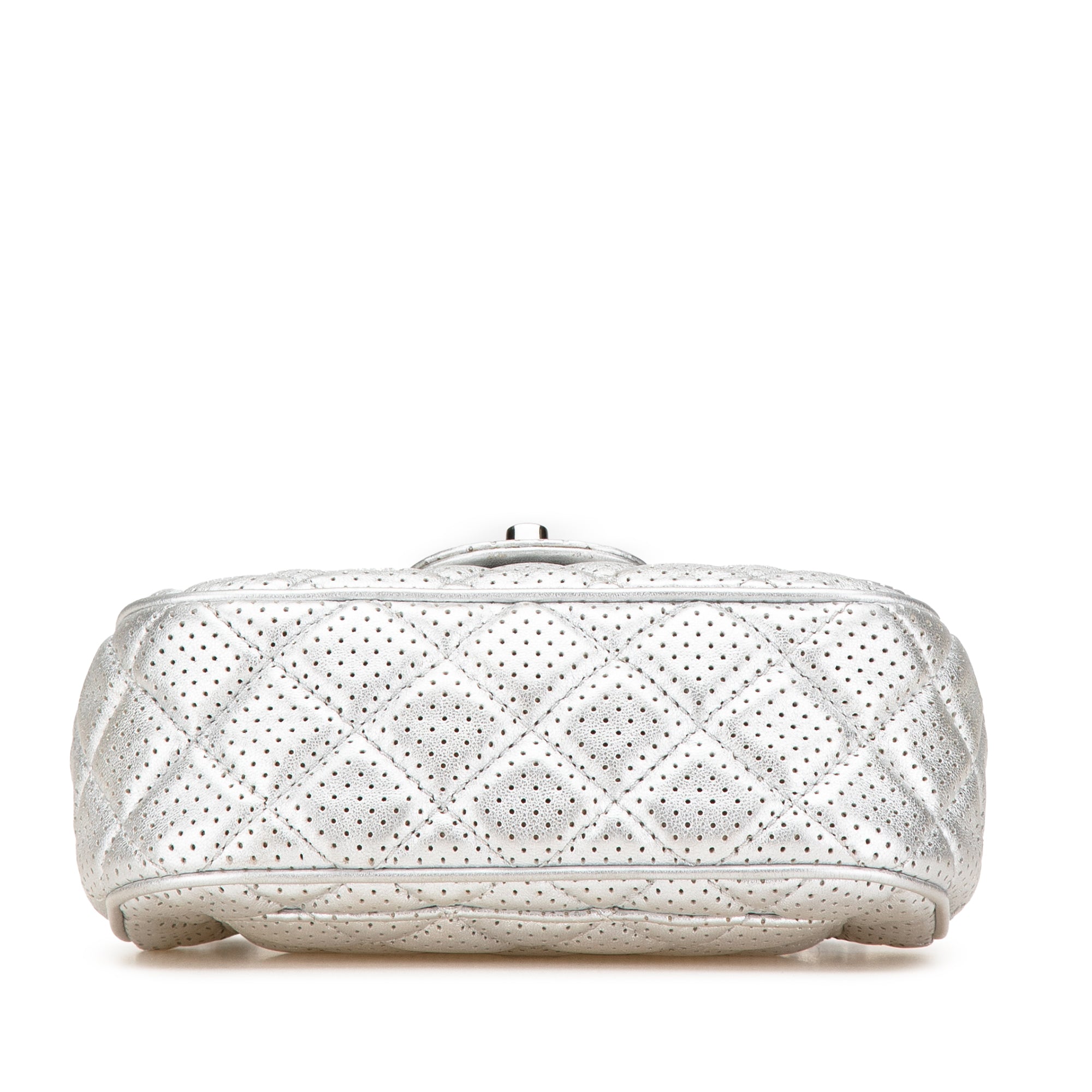 Chanel Mini Perforated Lambskin Punch Flap - image 3