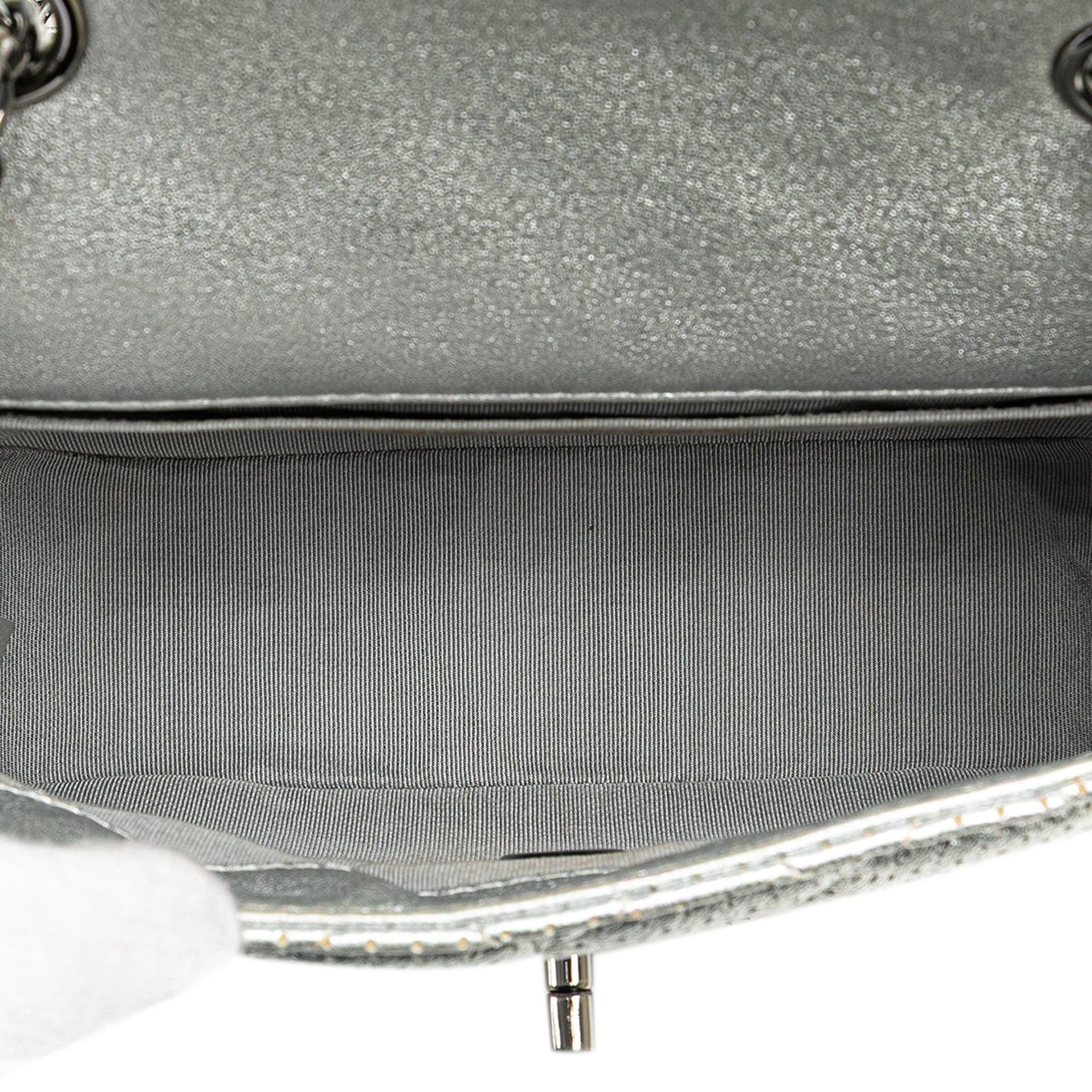 Chanel Mini Perforated Lambskin Punch Flap - image 4