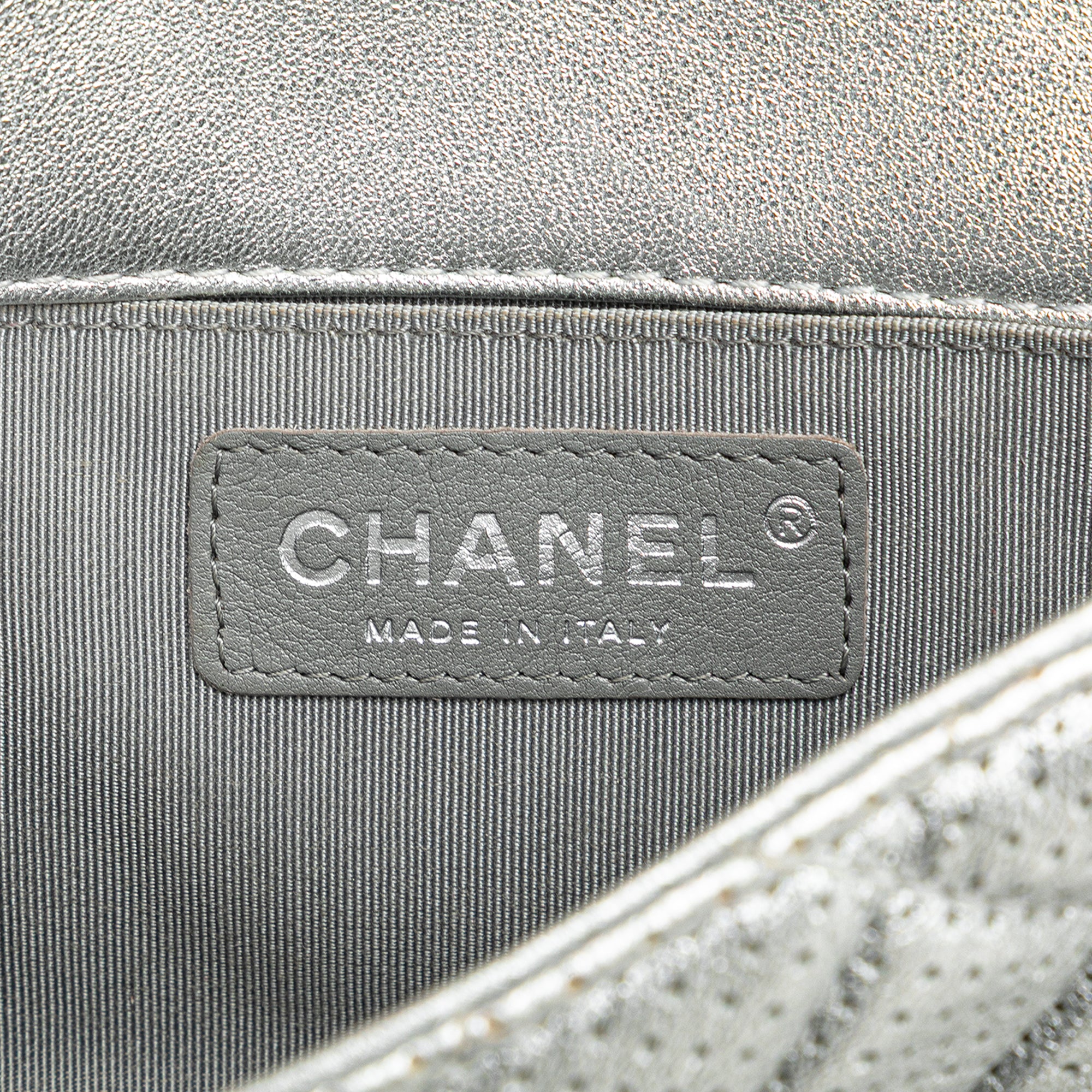 Chanel Mini Perforated Lambskin Punch Flap - image 6