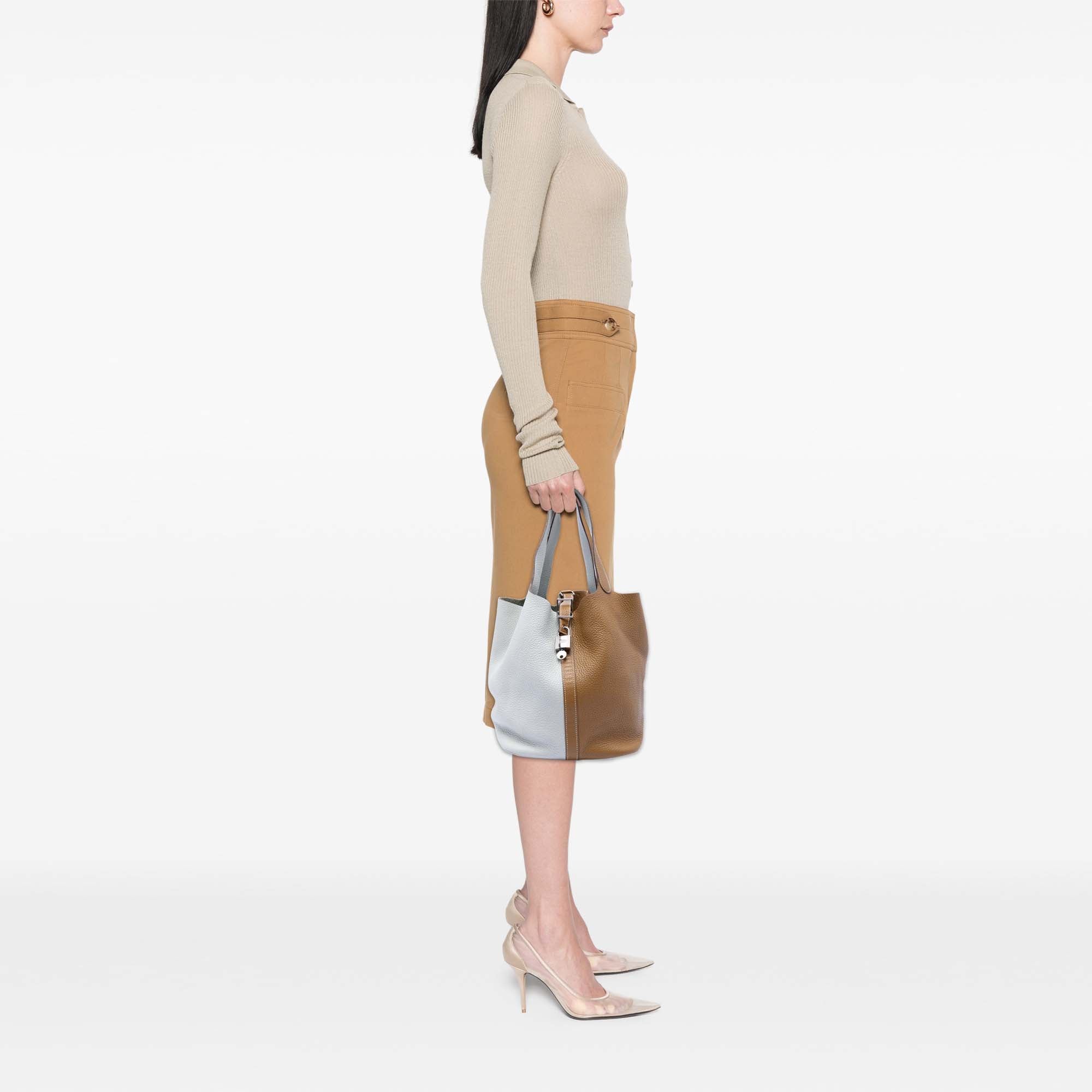 Hermès Bicolor Clemence Picotin Lock 26 - image 8