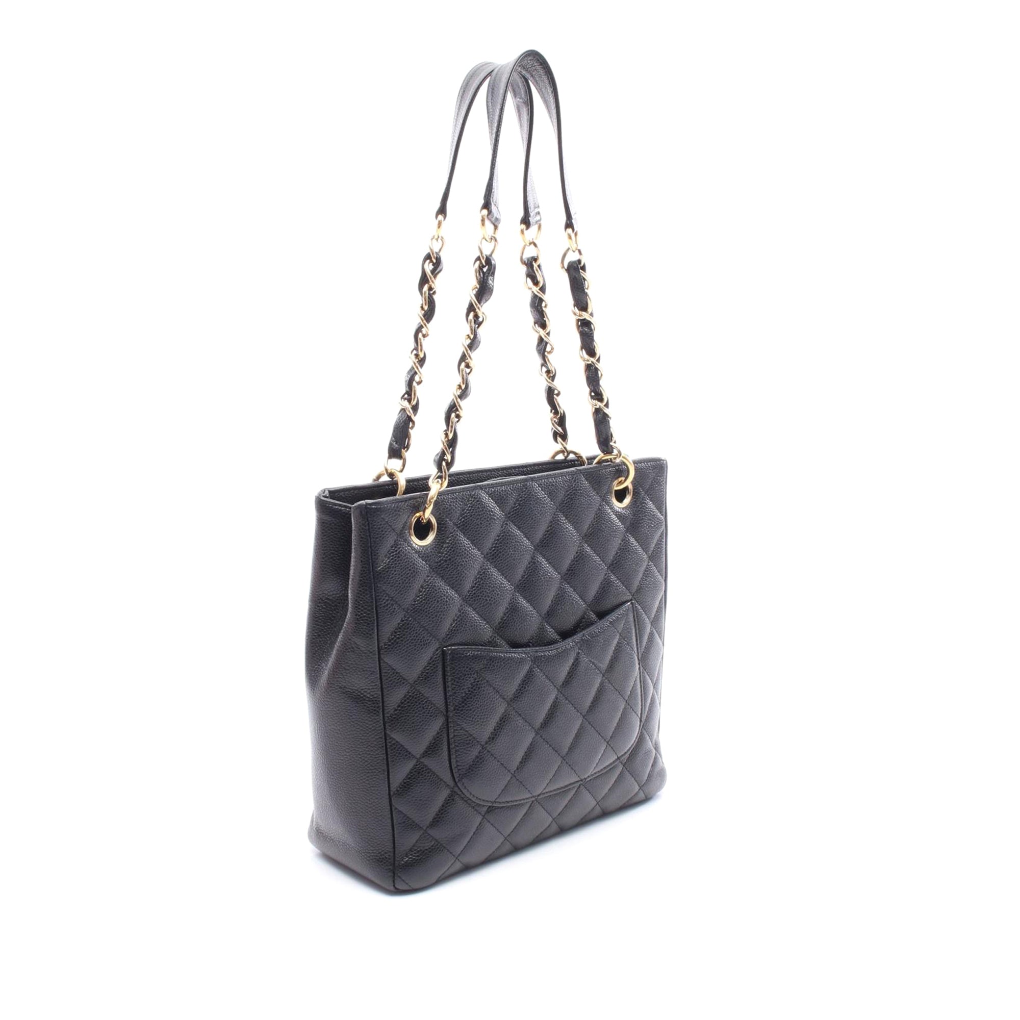 Chanel Caviar Petite Shopping Tote - image 2