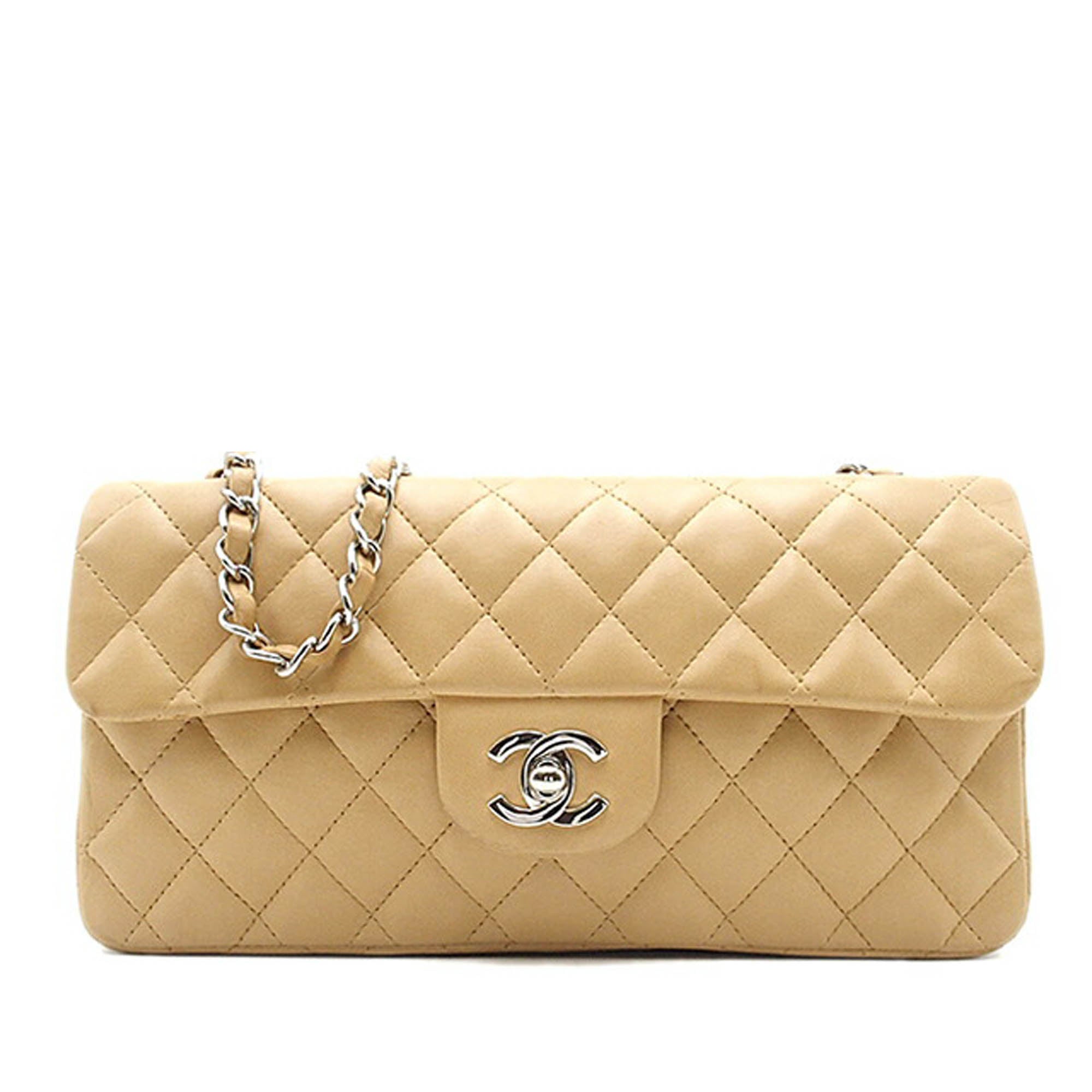 Chanel CC Lambskin East West Single Flap - image 1