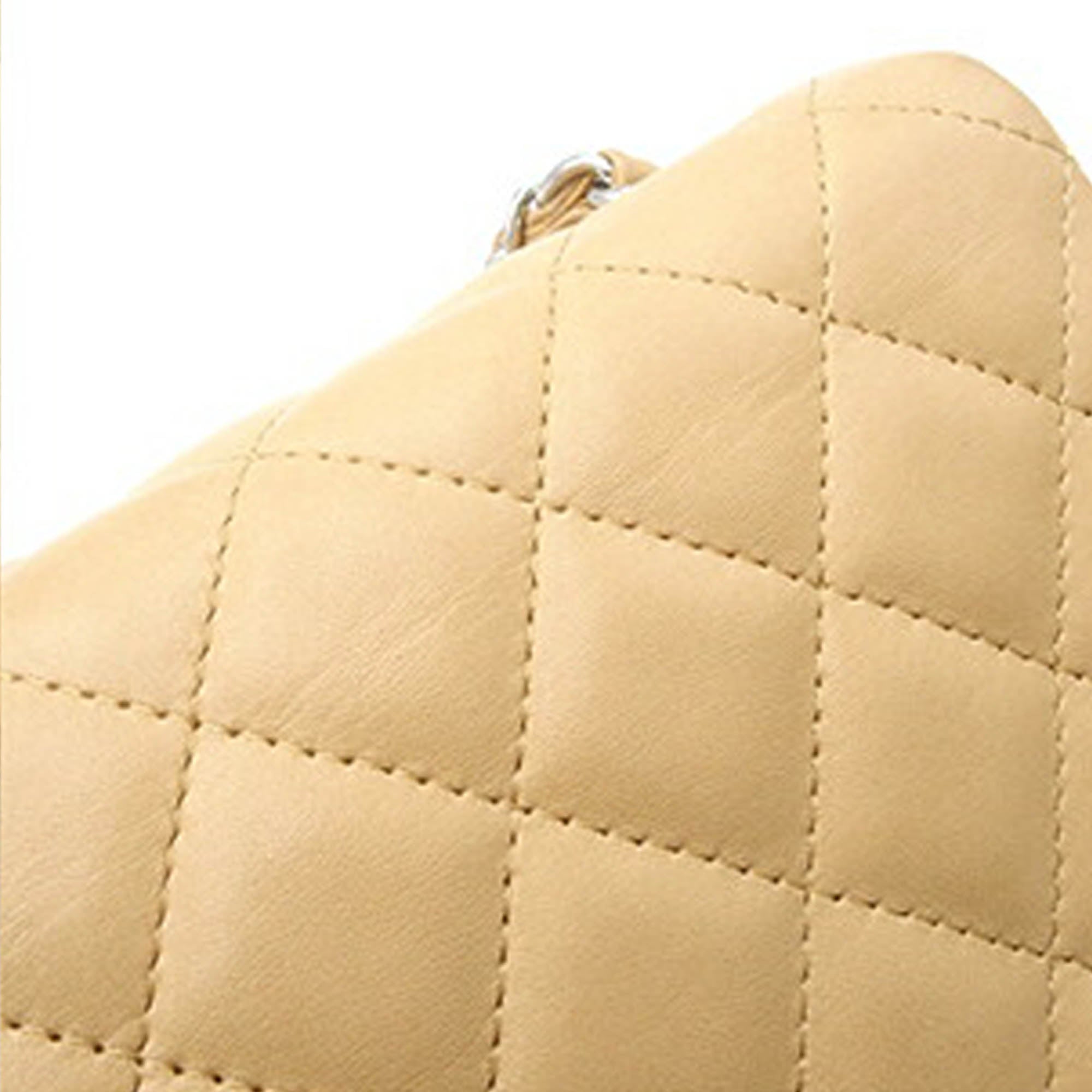 Chanel CC Lambskin East West Single Flap - image 11