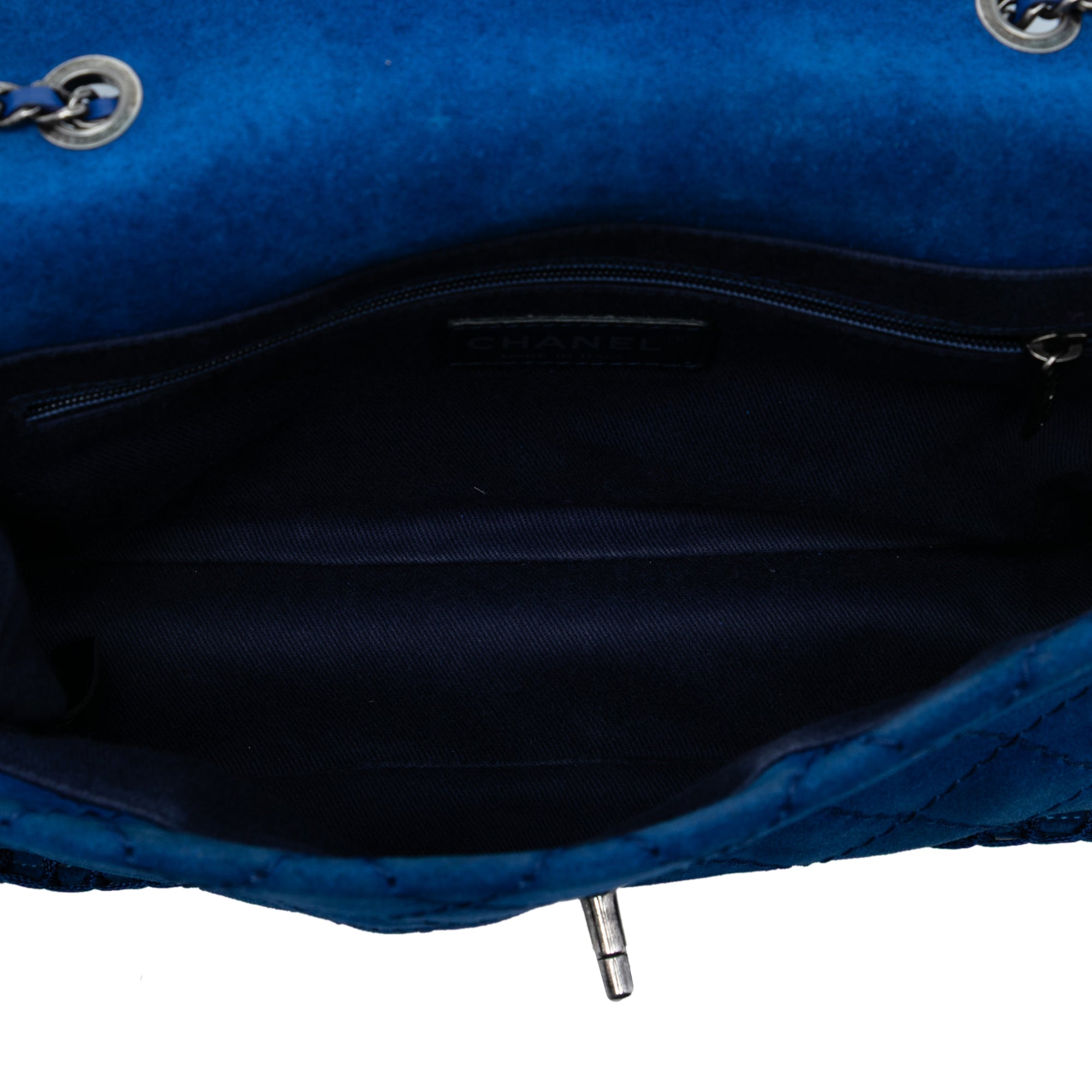 Chanel Medium CC Quilted Suede Whipstitch Single Flap - image 4
