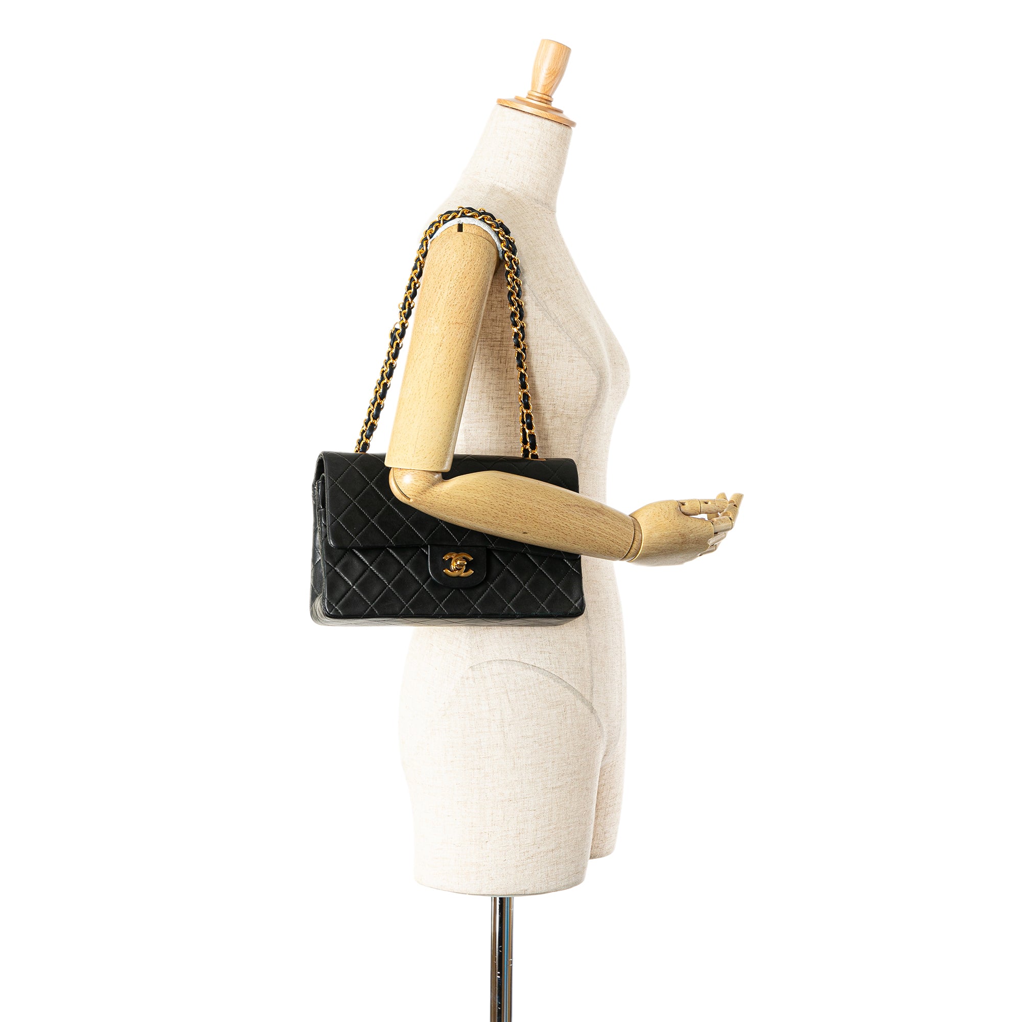 Chanel Medium Classic Lambskin Double Flap - image 11