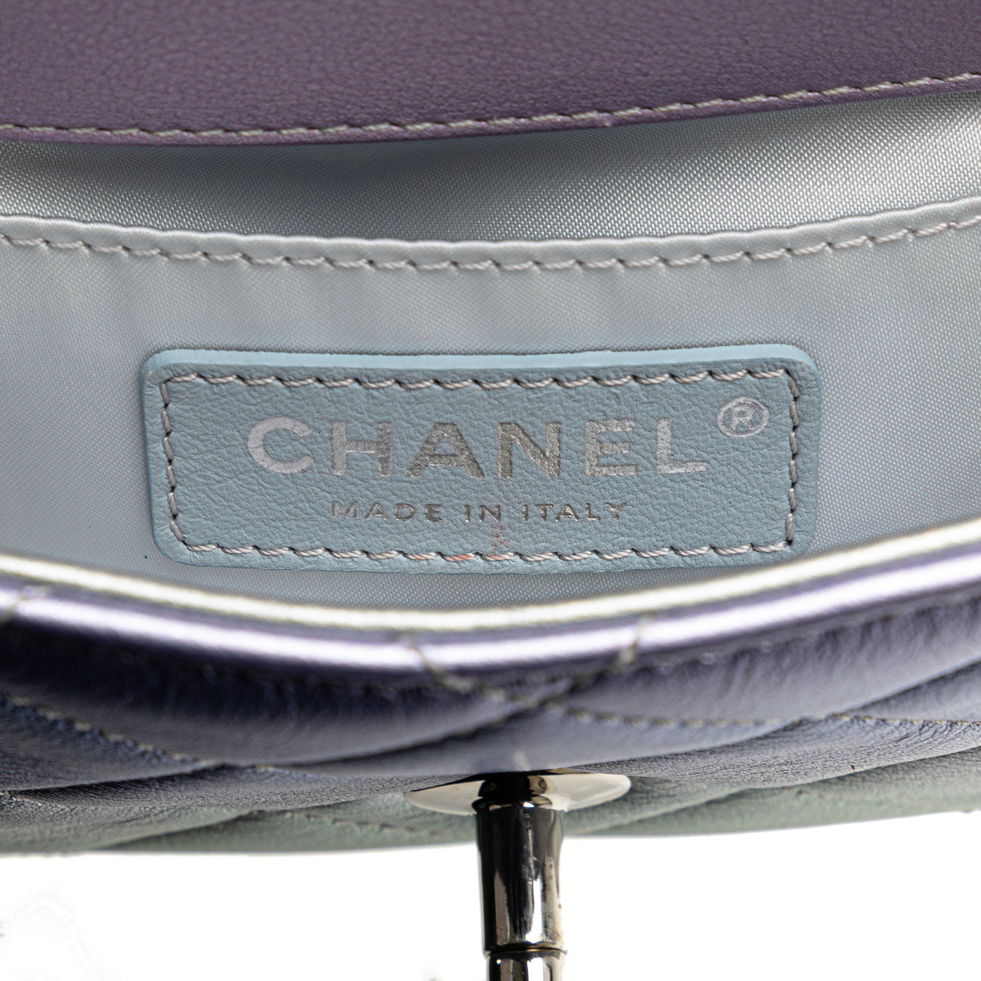 Chanel Quilted Gradient Metallic Calfskin Clutch - image 5