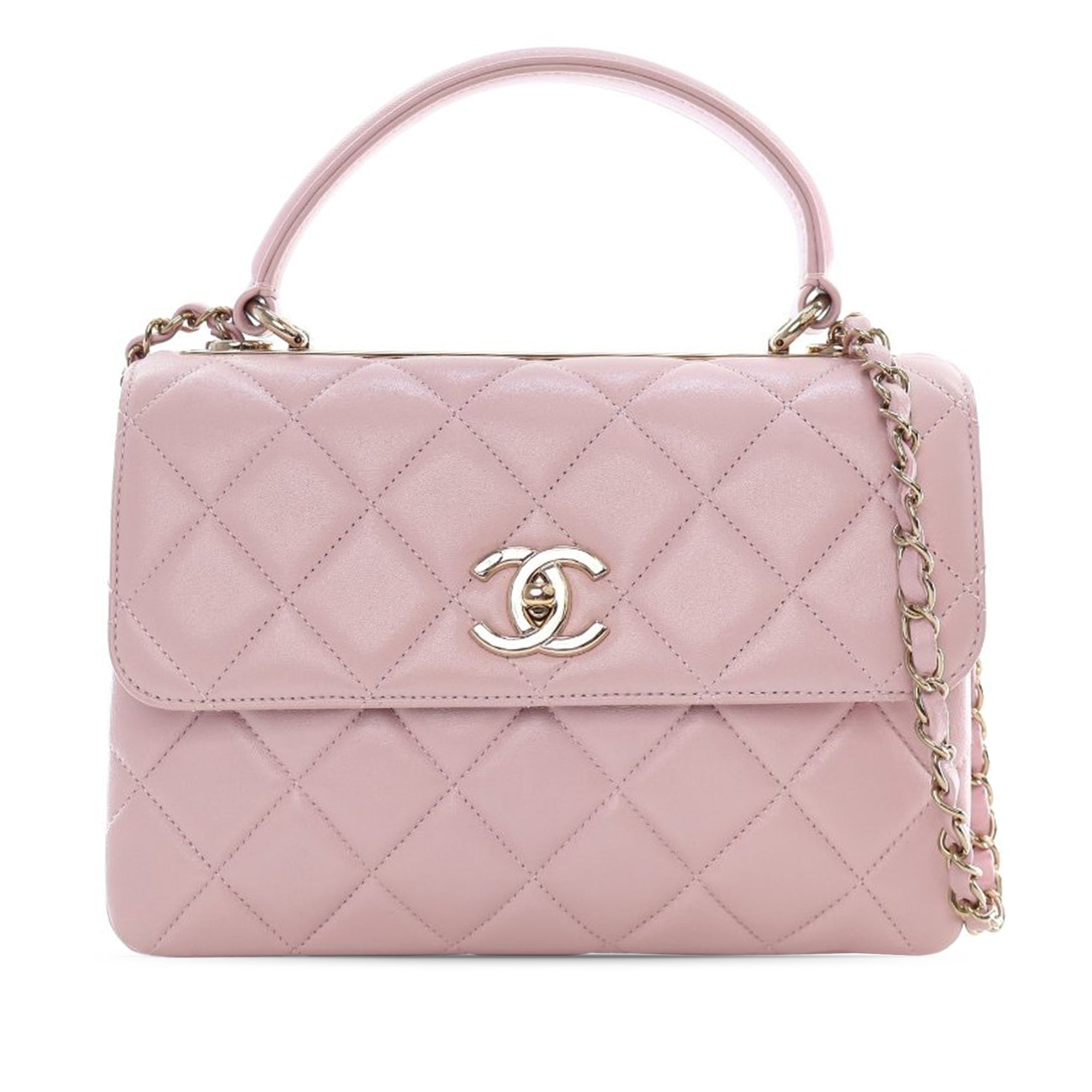 Chanel Small Lambskin Trendy CC Top Handle Bag - image 1