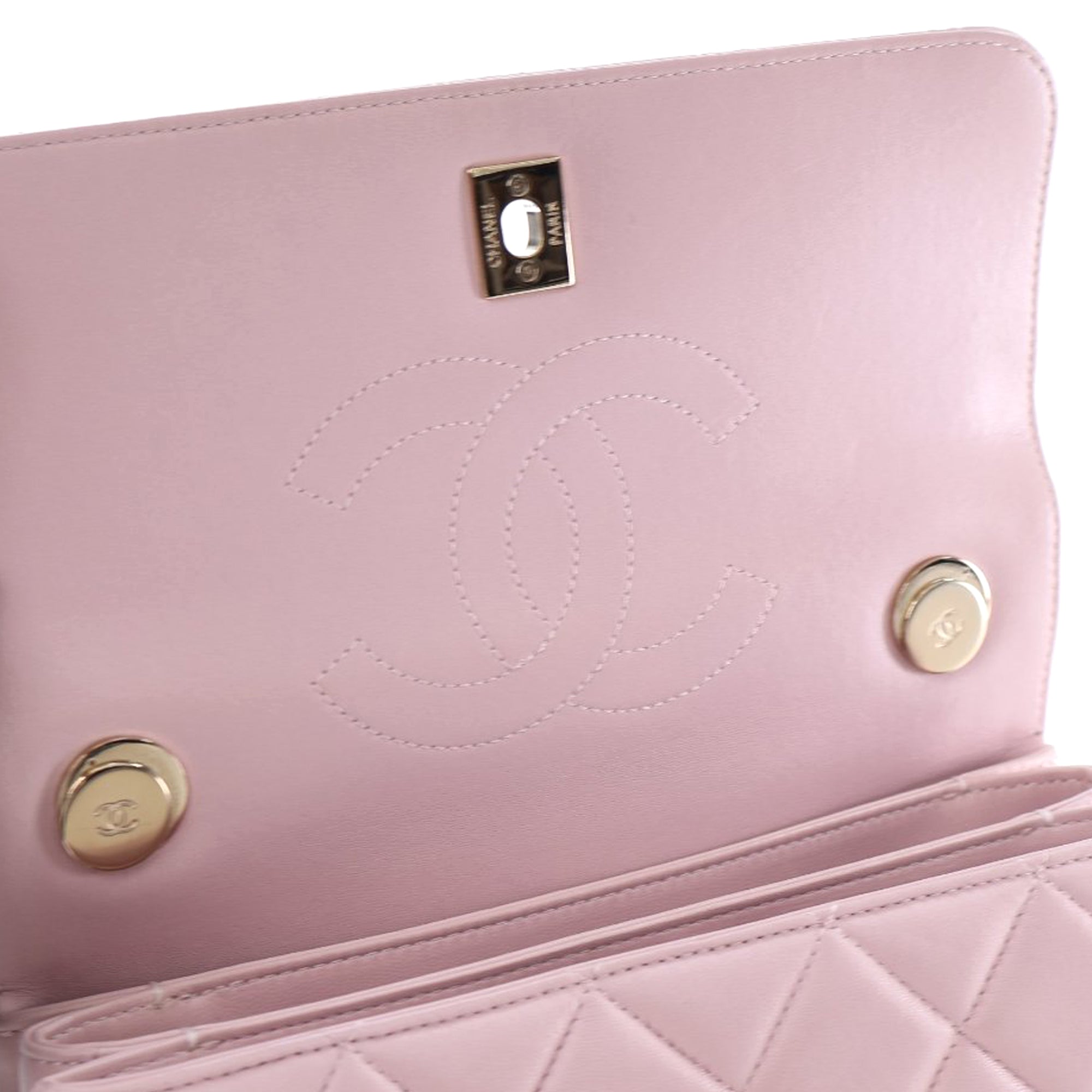 Chanel Small Lambskin Trendy CC Top Handle Bag - image 11