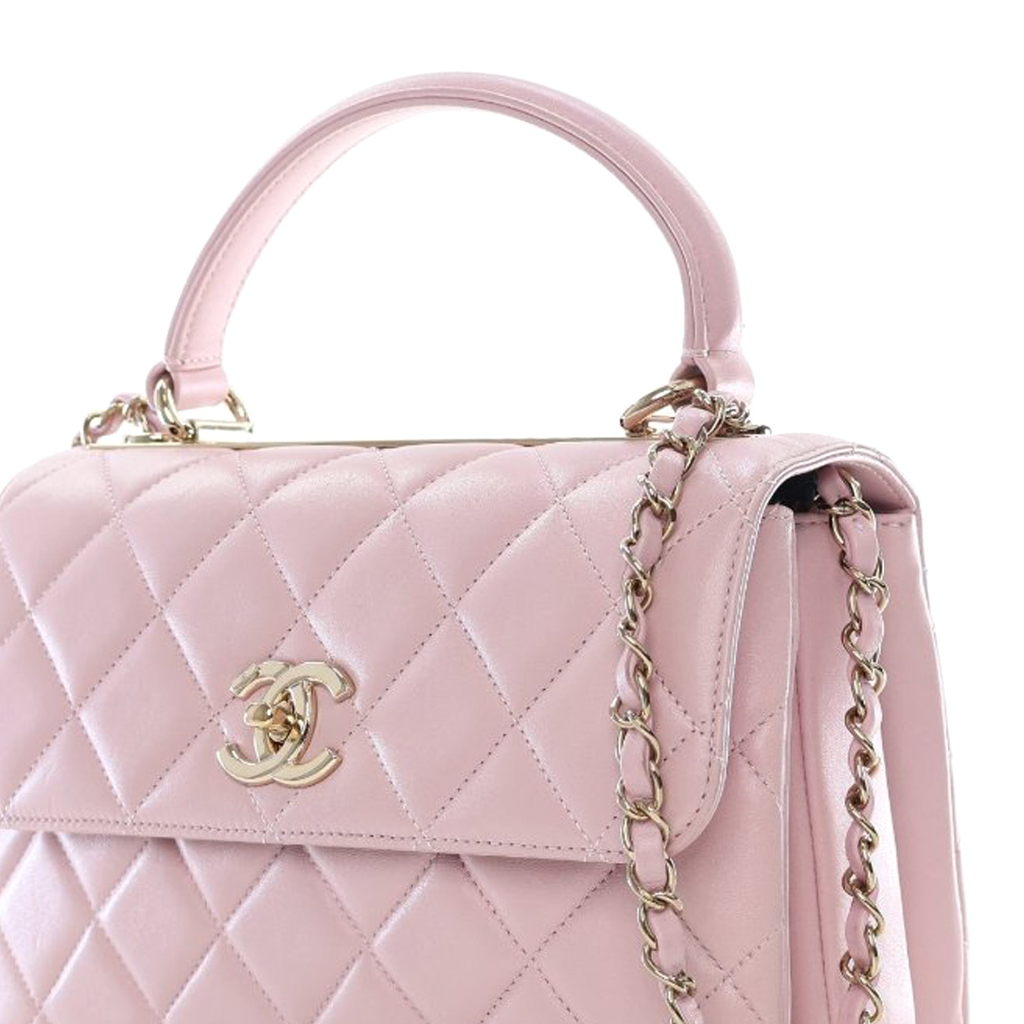 Chanel Small Lambskin Trendy CC Top Handle Bag - image 6