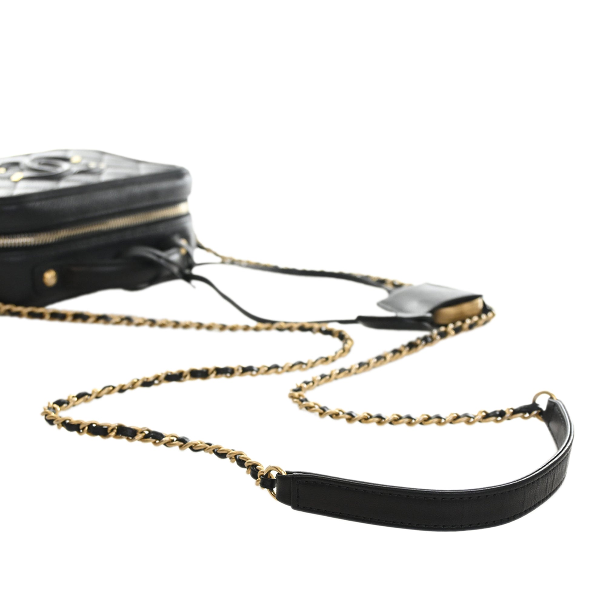 Chanel Small Caviar CC Filigree Vanity Case - image 14
