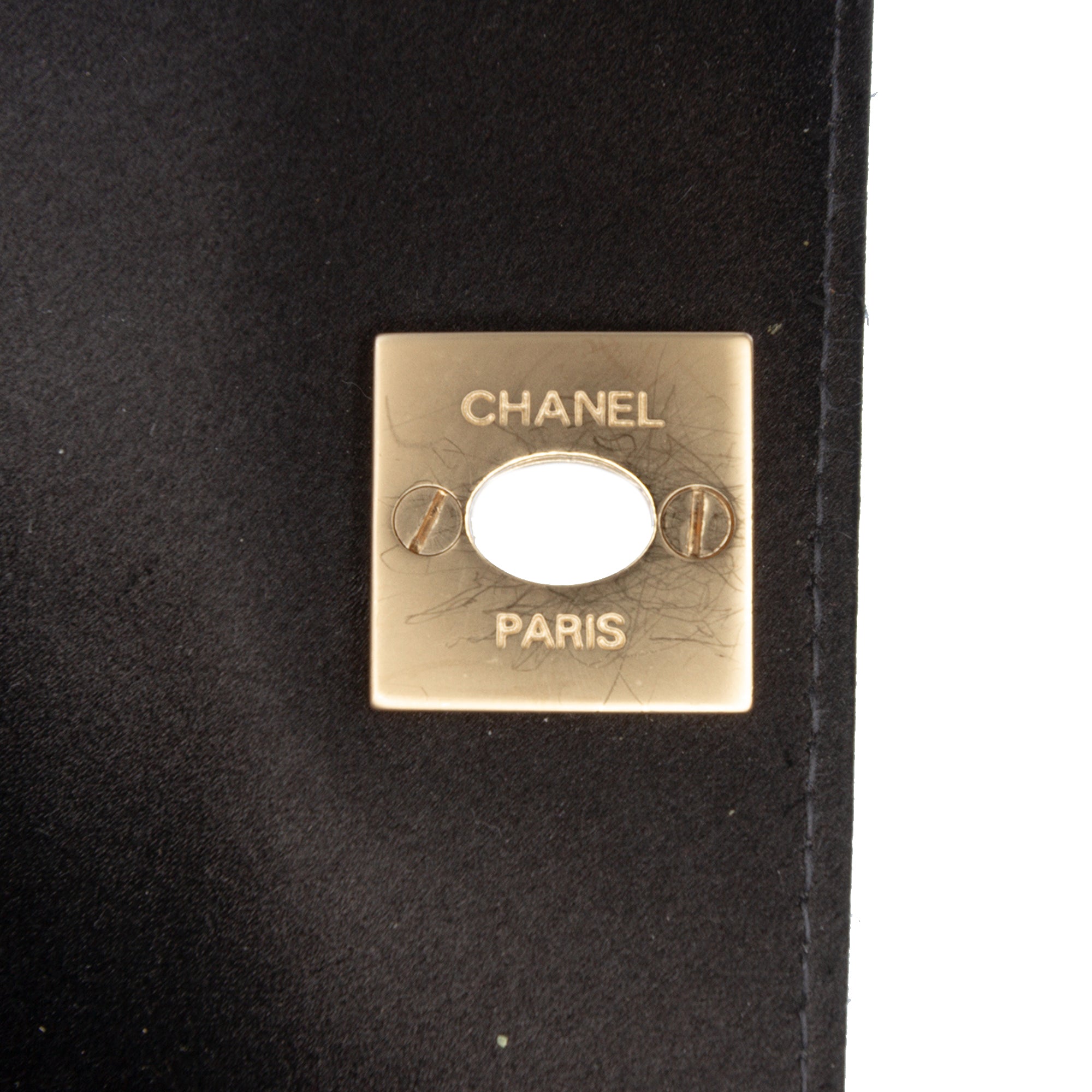 Chanel Mini Chocolate Bar Satin Triple Chain Single Flap - image 7