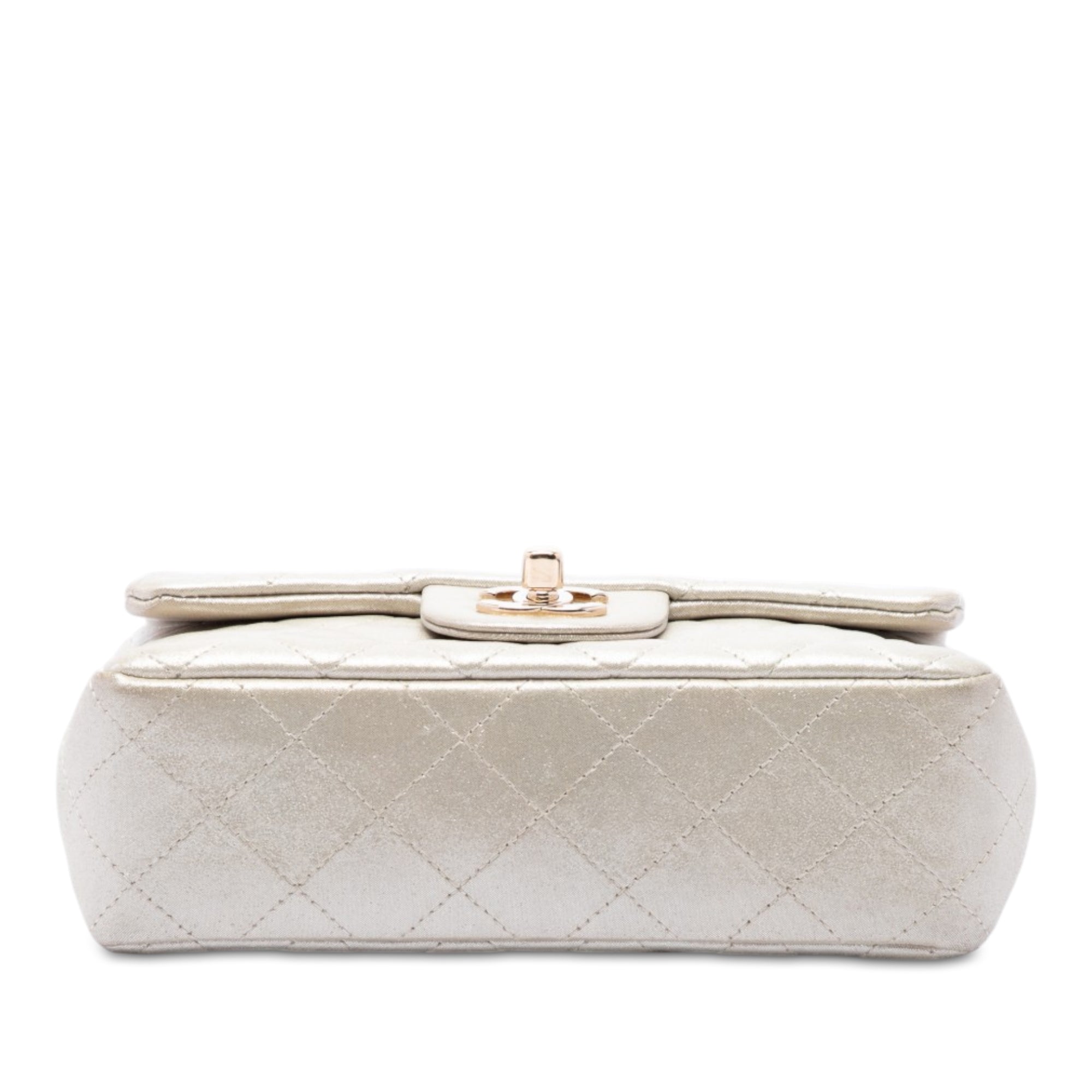 Chanel Mini Rectangular Classic Iridescent Lambskin Single Flap - image 3