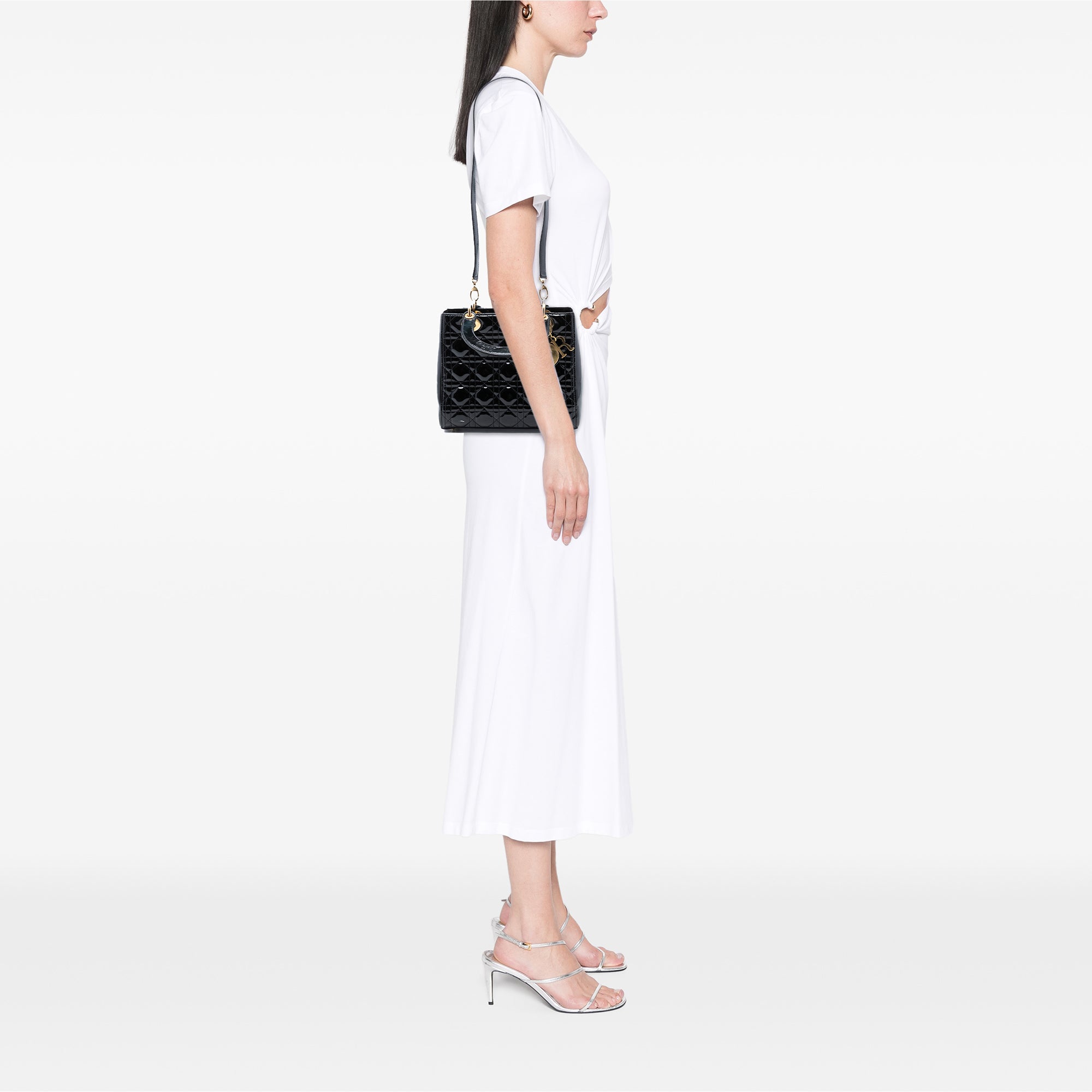 Dior Medium Patent Cannage Lady Dior - image 7