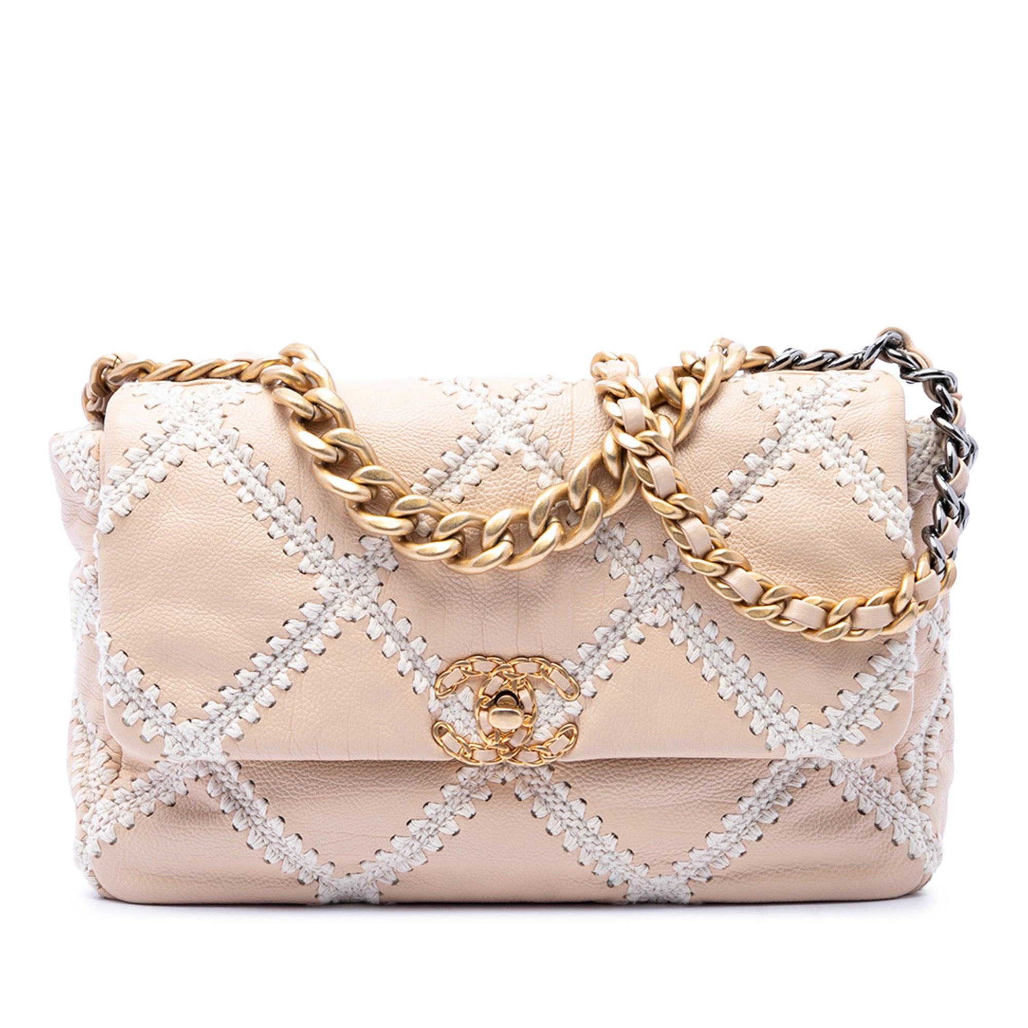 Chanel Large Crochet Calfskin 19 Flap - image 1