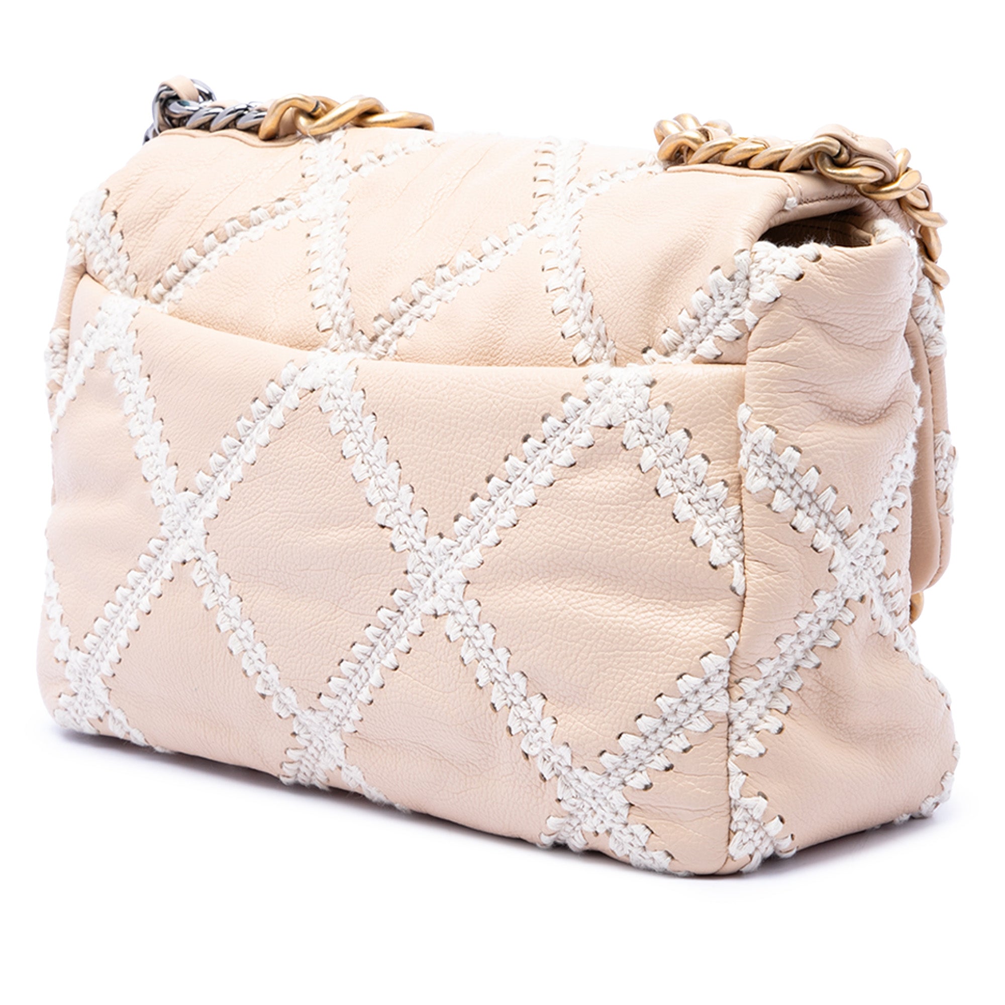 Chanel Large Crochet Calfskin 19 Flap - image 2