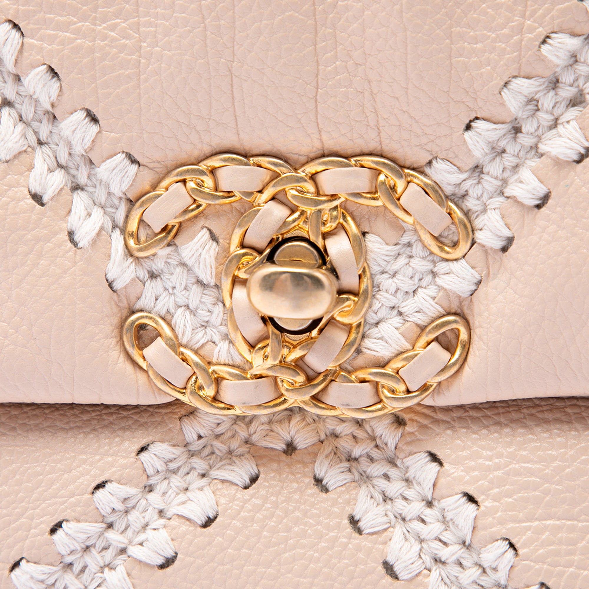 Chanel Large Crochet Calfskin 19 Flap - image 5