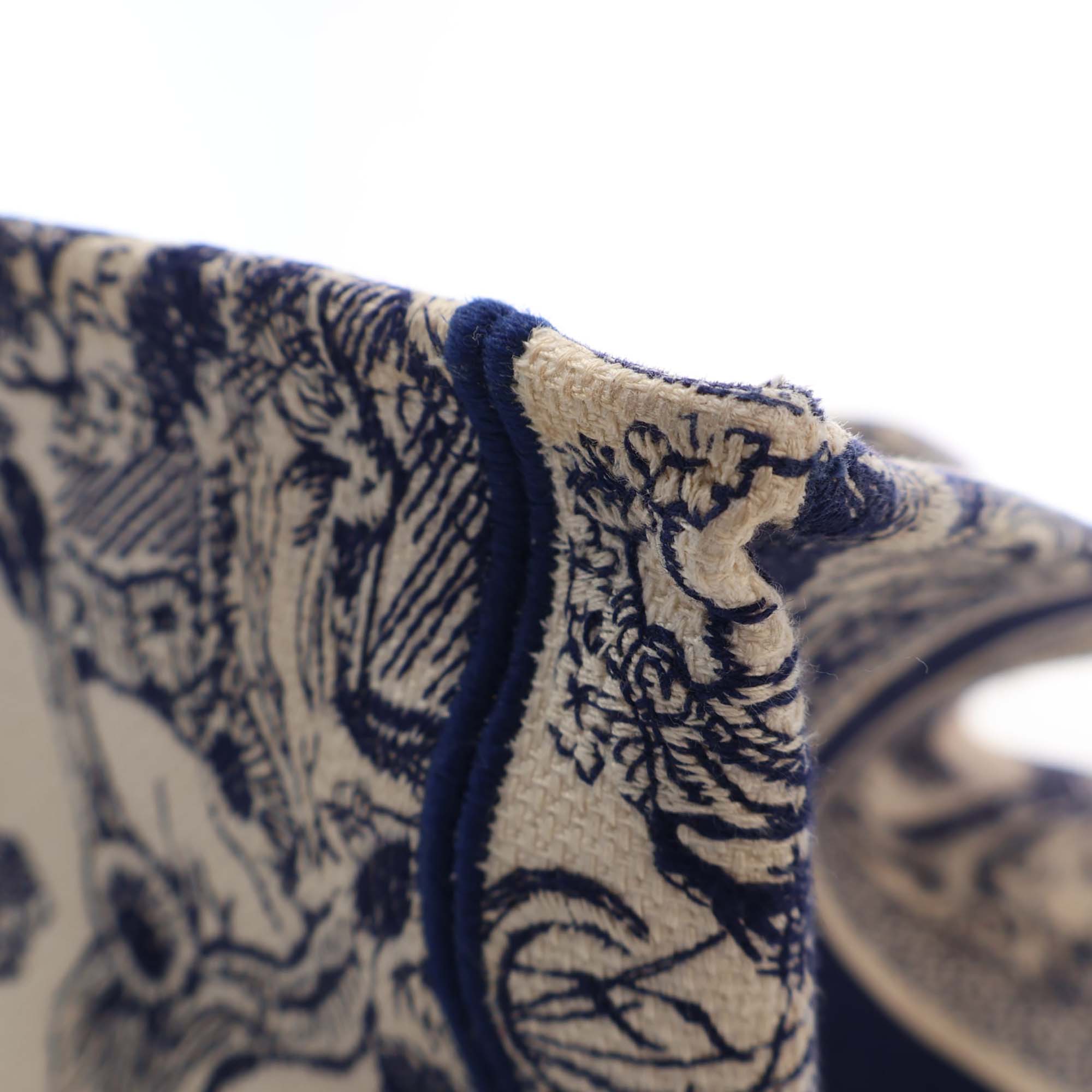 Dior Medium Canvas Embroidered Dioriviera Toile De Jouy Book Tote - image 13