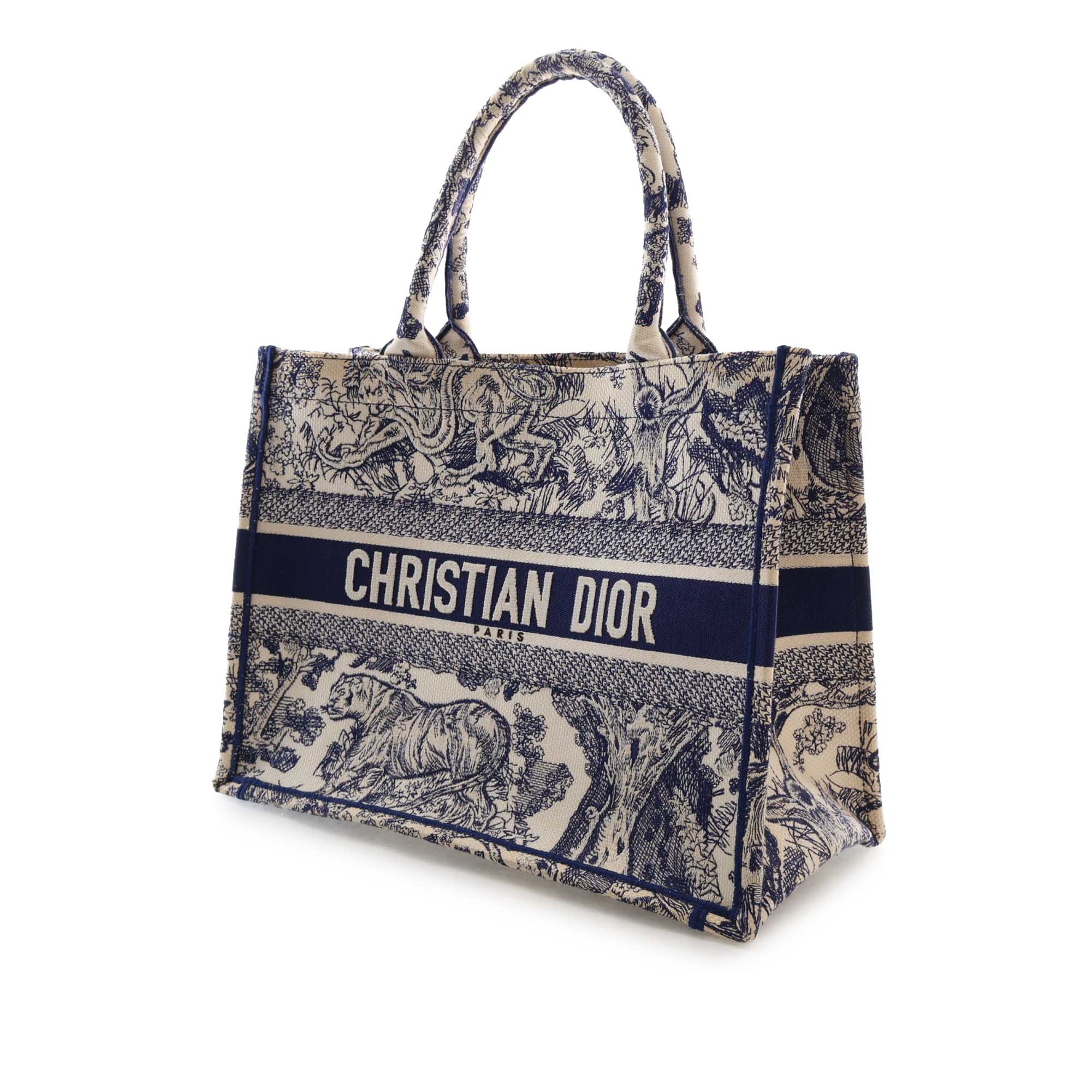 Dior Medium Canvas Embroidered Dioriviera Toile De Jouy Book Tote - image 2