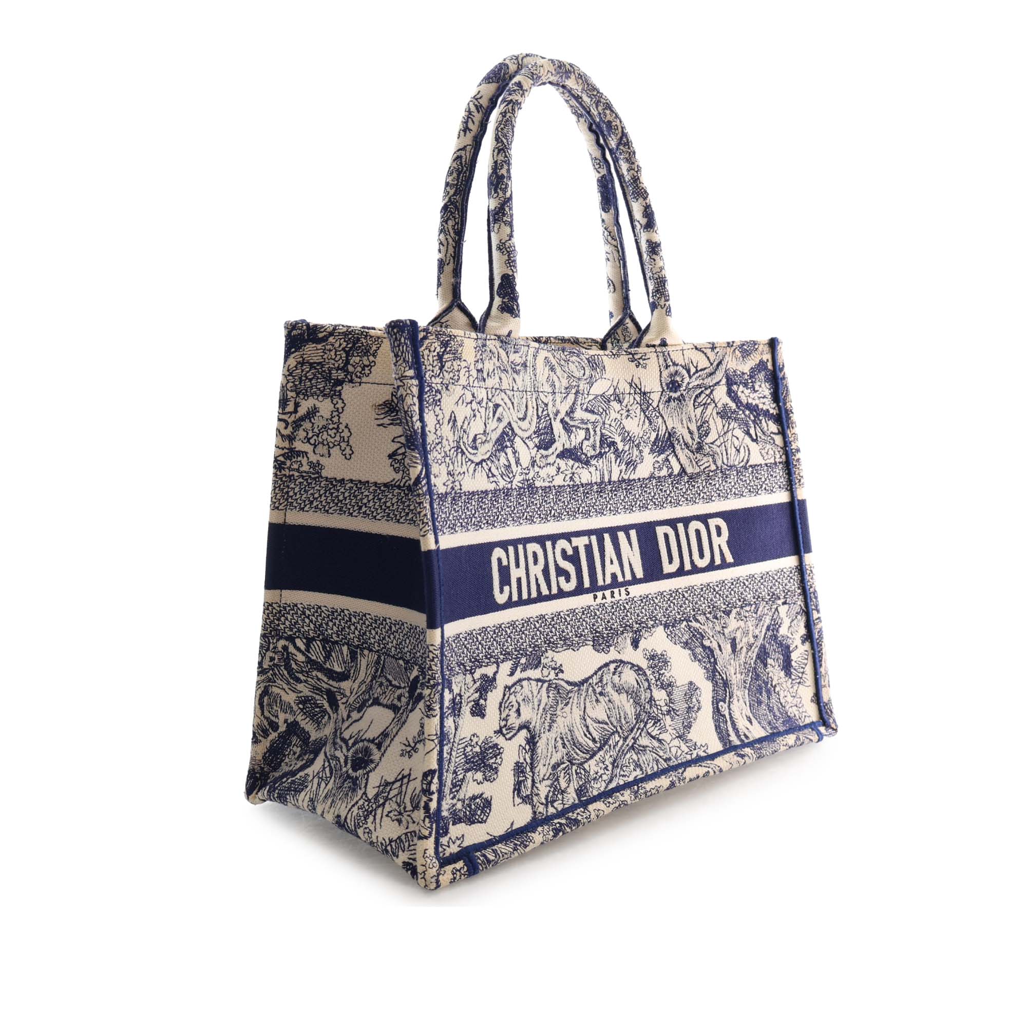 Dior Medium Canvas Embroidered Dioriviera Toile De Jouy Book Tote - image 3