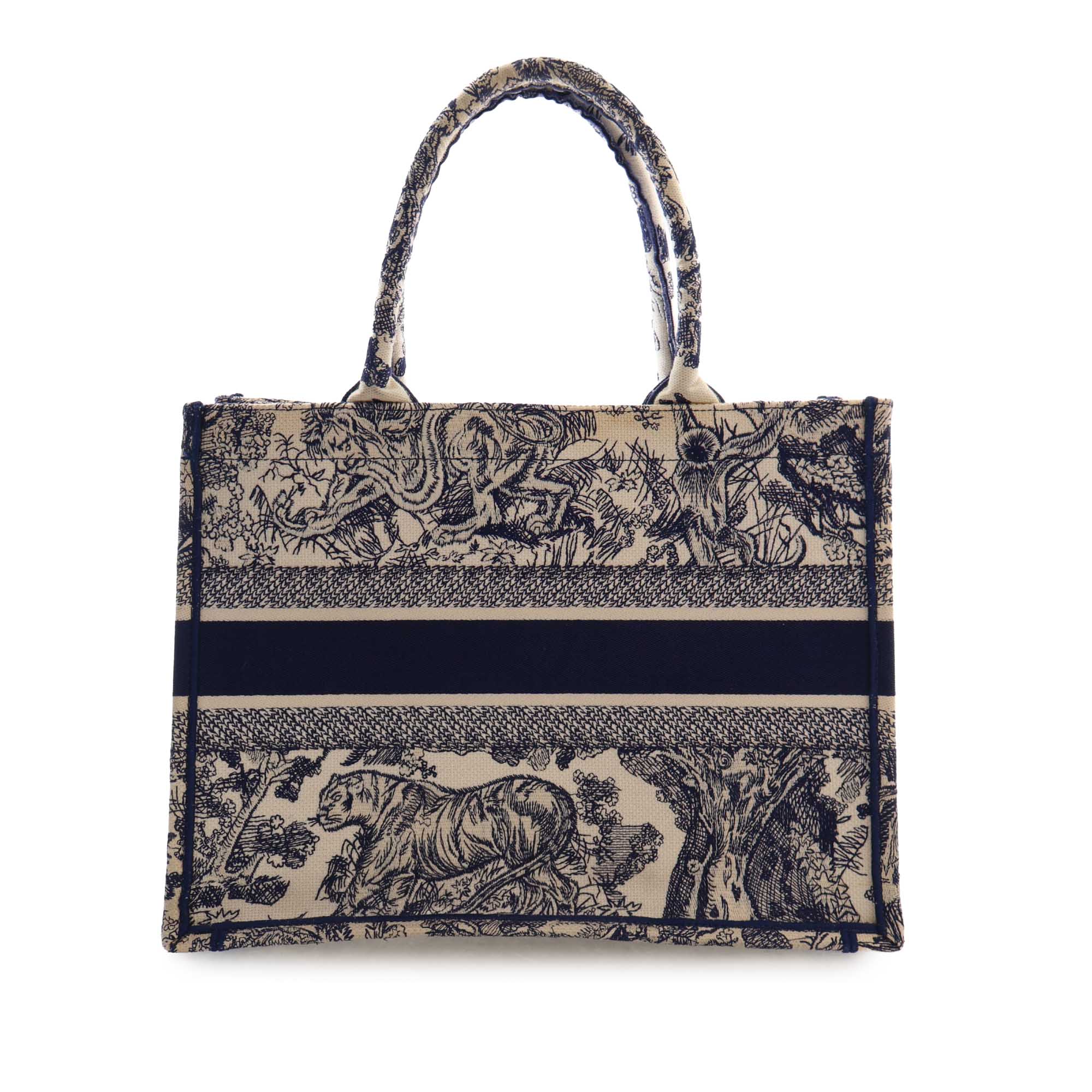 Dior Medium Canvas Embroidered Dioriviera Toile De Jouy Book Tote - image 4