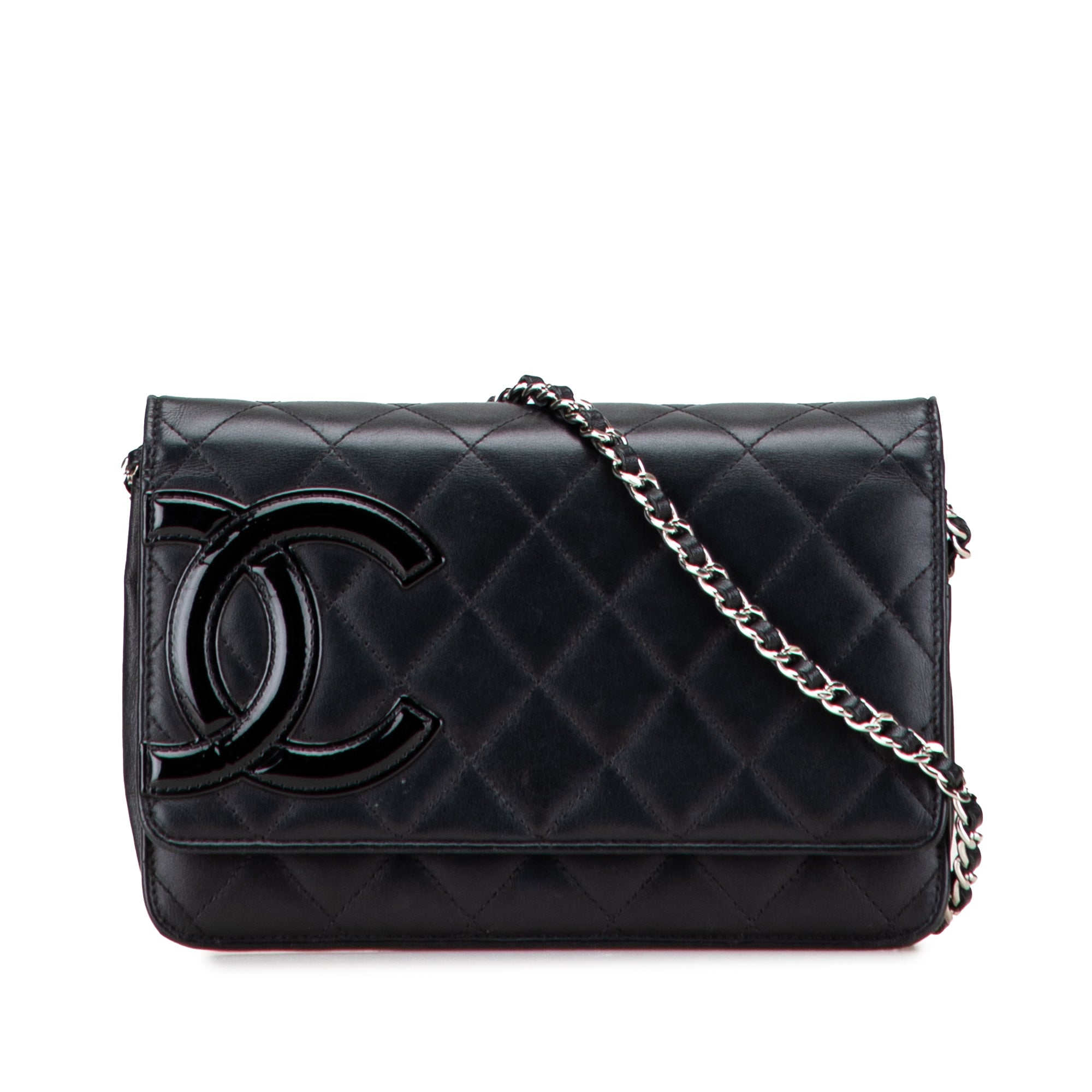 Chanel Quilted Lambskin Cambon Ligne Wallet On Chain - image 1