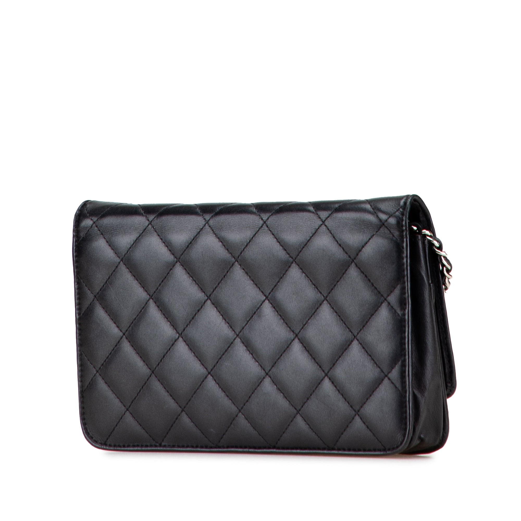 Chanel Quilted Lambskin Cambon Ligne Wallet On Chain - image 2