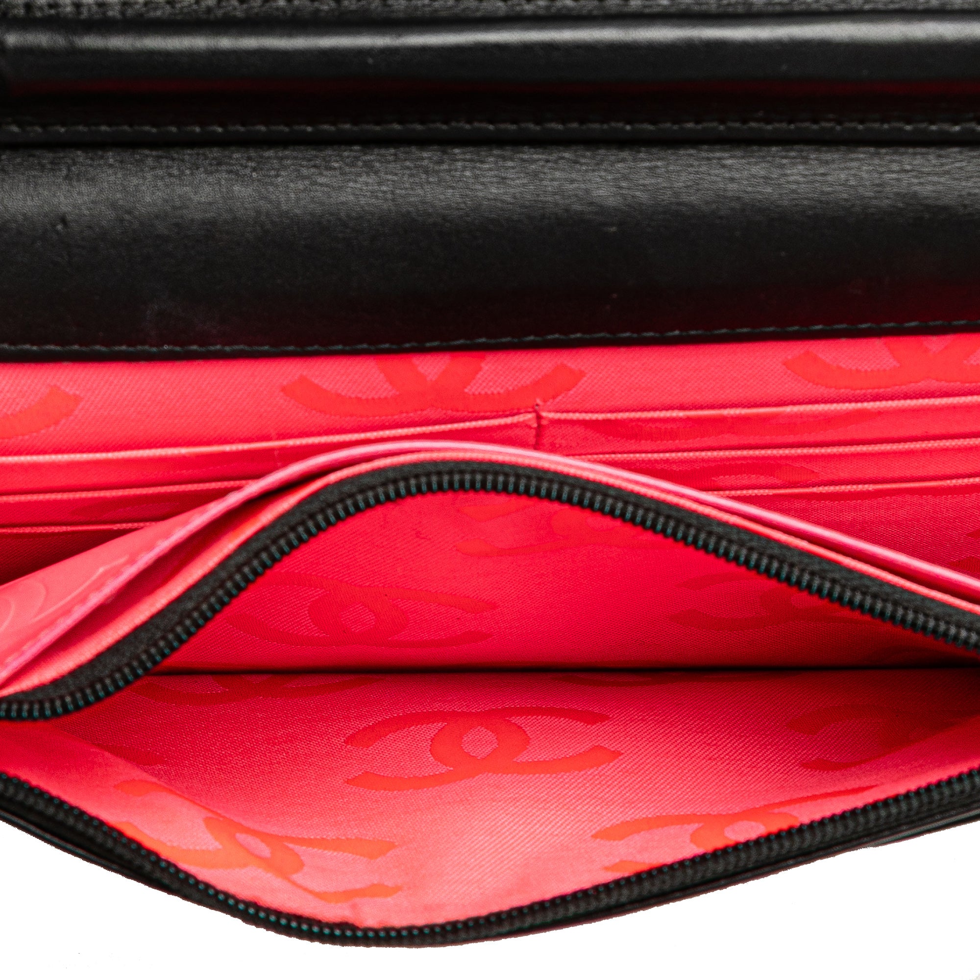Chanel Quilted Lambskin Cambon Ligne Wallet On Chain - image 4