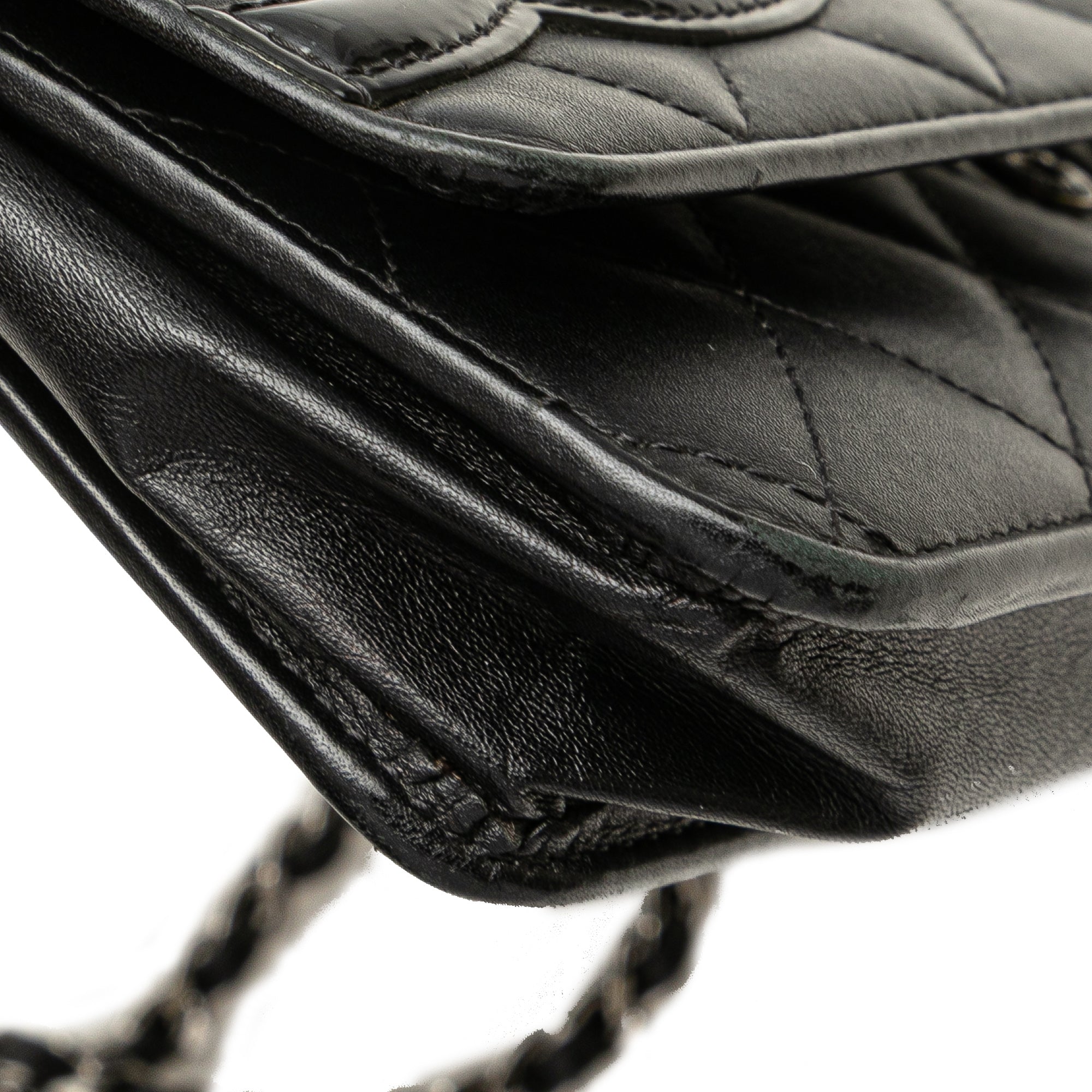 Chanel Quilted Lambskin Cambon Ligne Wallet On Chain - image 8