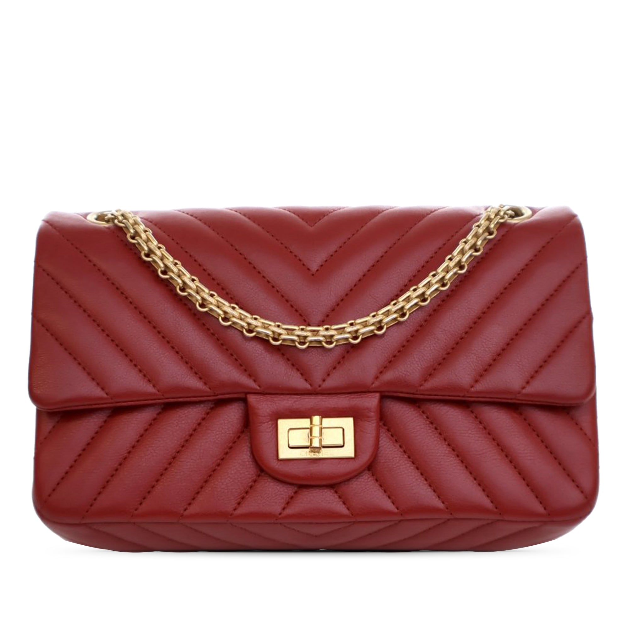 Chanel Reissue 2.55 Chevron Aged Calfskin Double Flap 225 - image 1