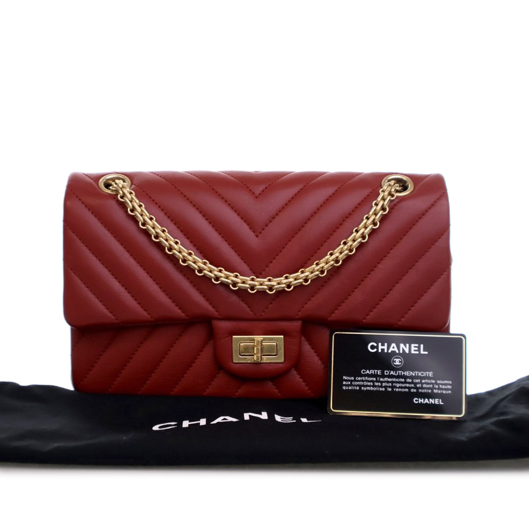 Chanel Reissue 2.55 Chevron Aged Calfskin Double Flap 225 - image 14