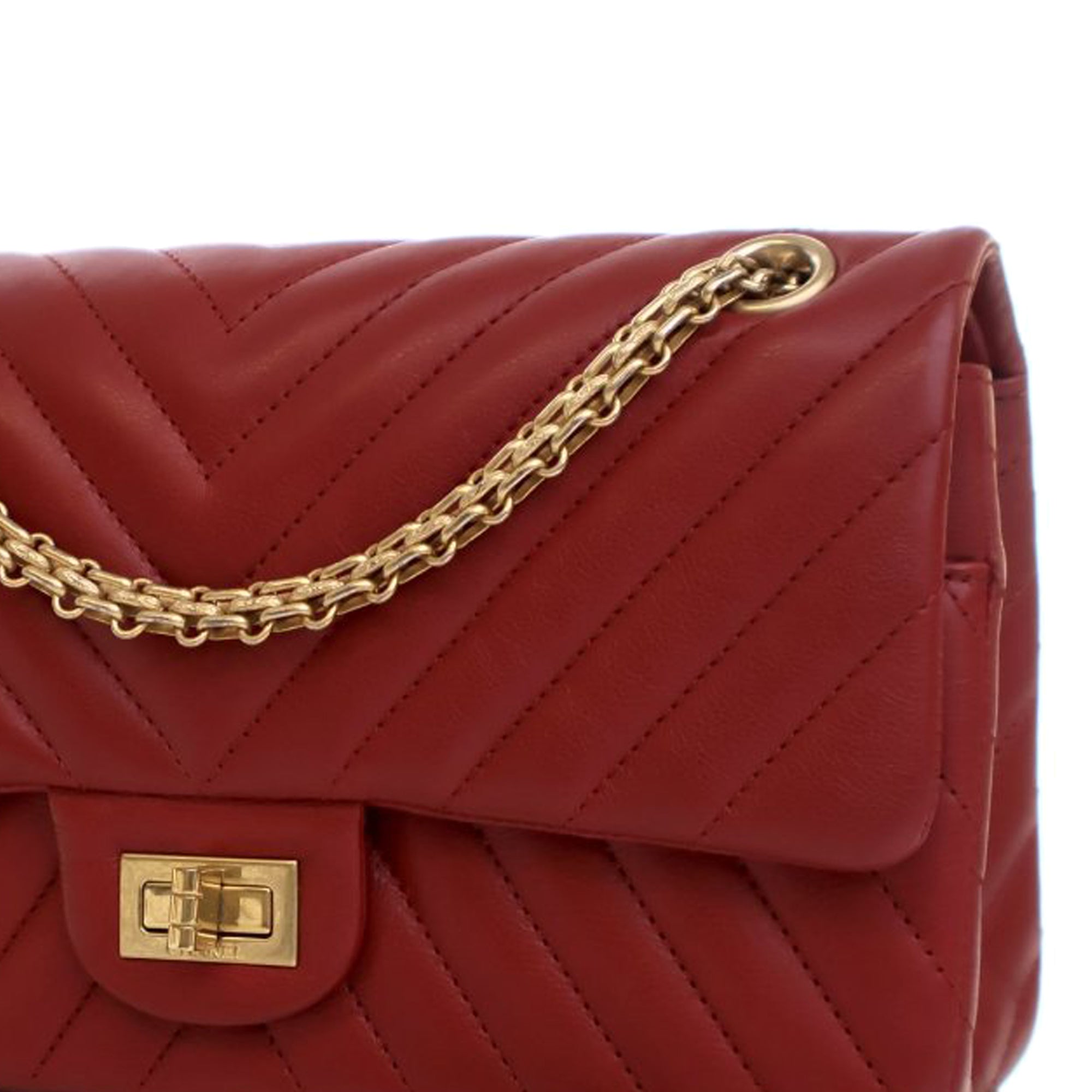 Chanel Reissue 2.55 Chevron Aged Calfskin Double Flap 225 - image 6