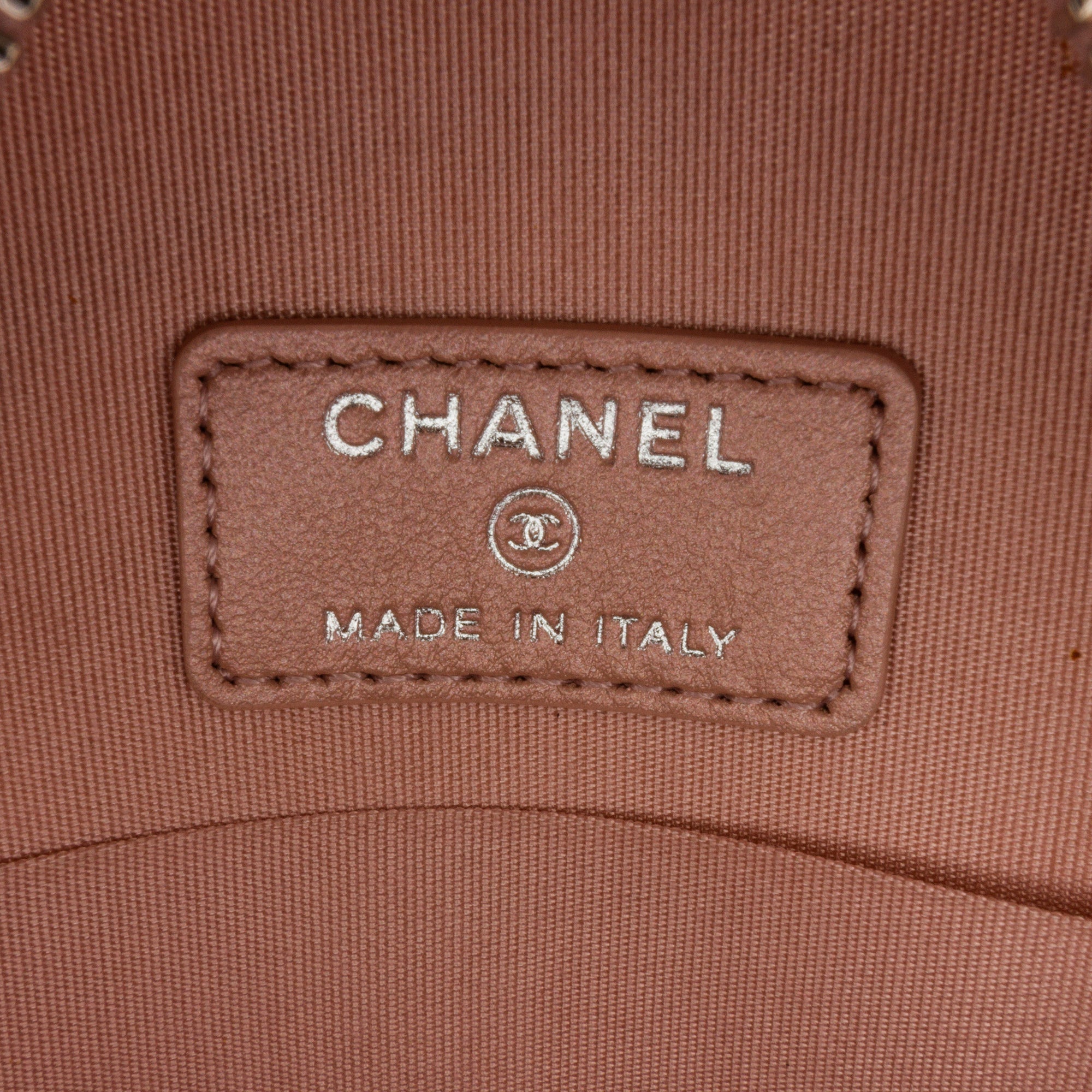 Chanel Goatskin Camellia Round Clutch With Chain - image 7
