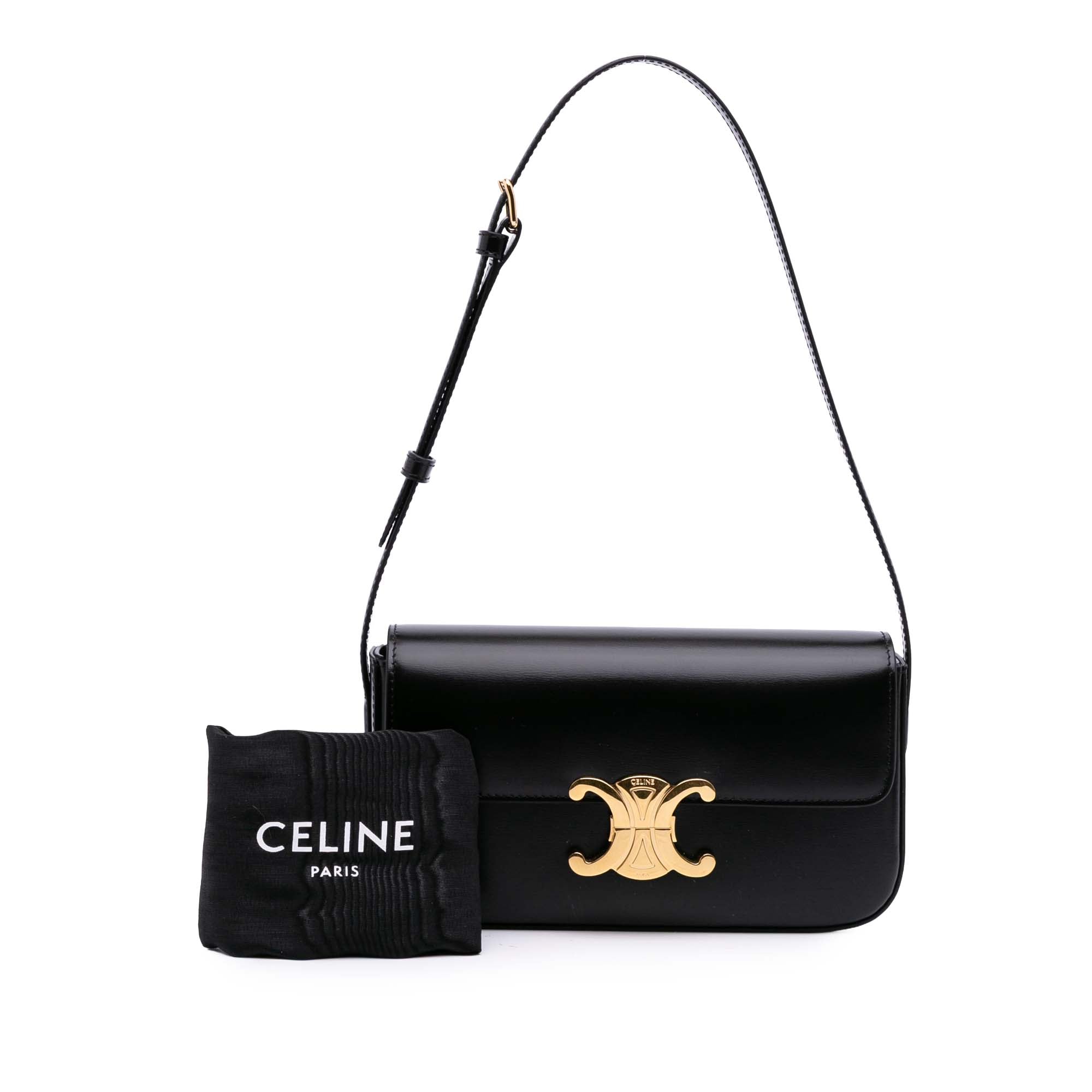 Celine Shiny Calfskin Claude Shoulder Bag - image 13