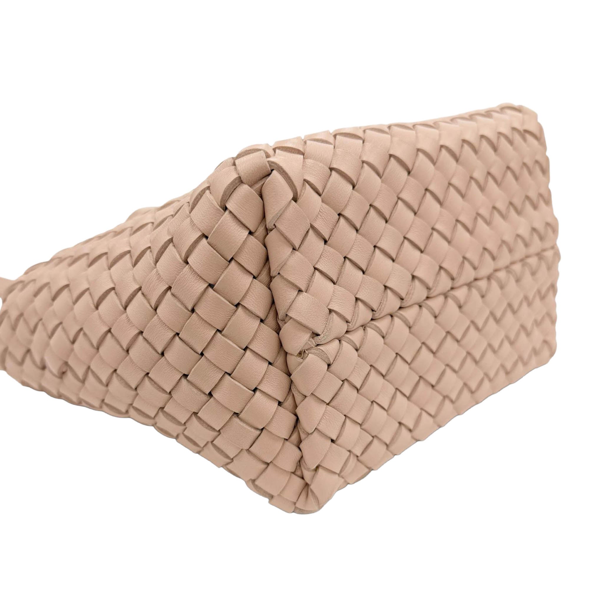 Bottega Veneta Mini Lambskin Intreccio Cabat Tote - image 8