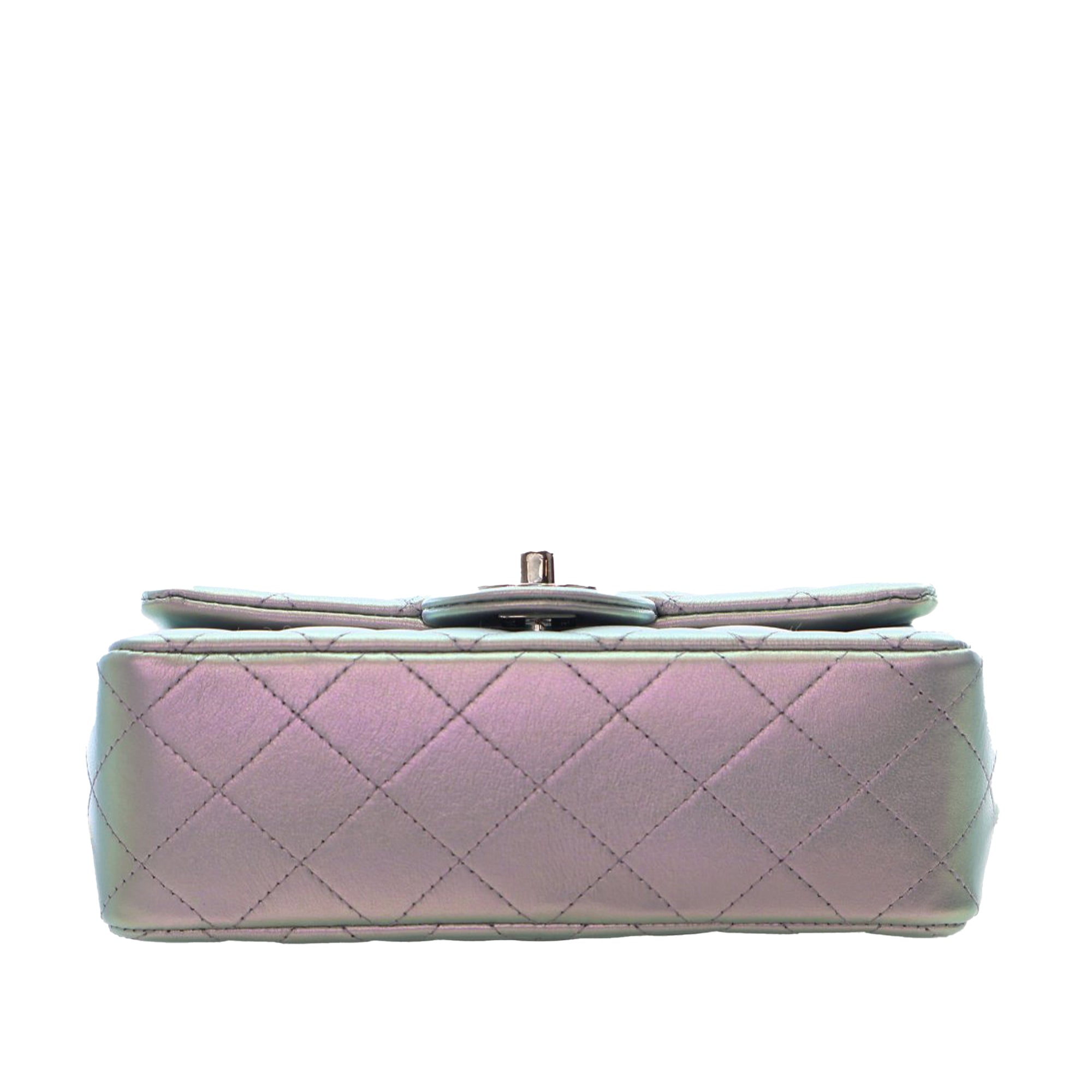 Chanel Mini Rectangular Classic Iridescent Calfskin Single Flap - image 3