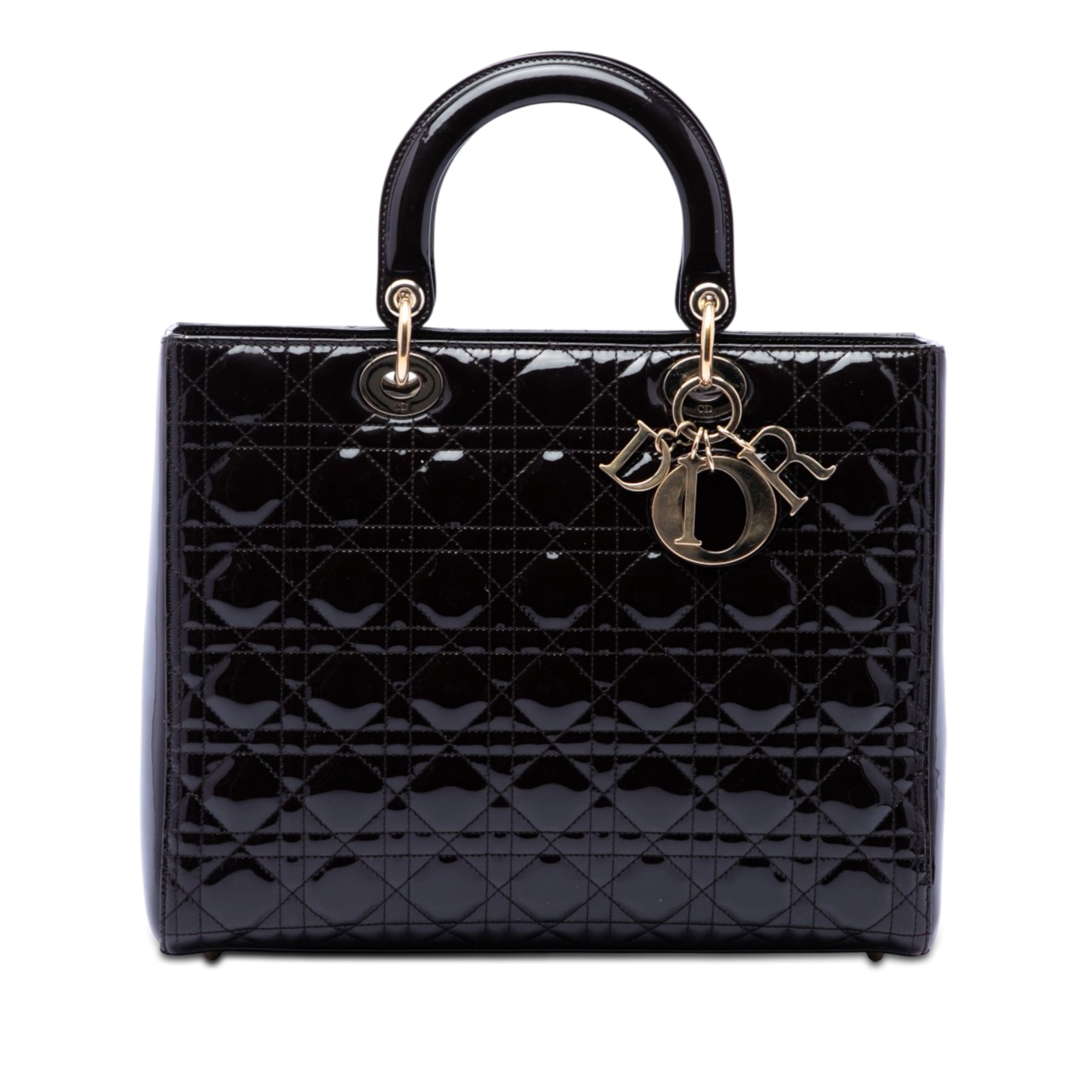 Dior Large Patent Cannage Lady Dior - image 1